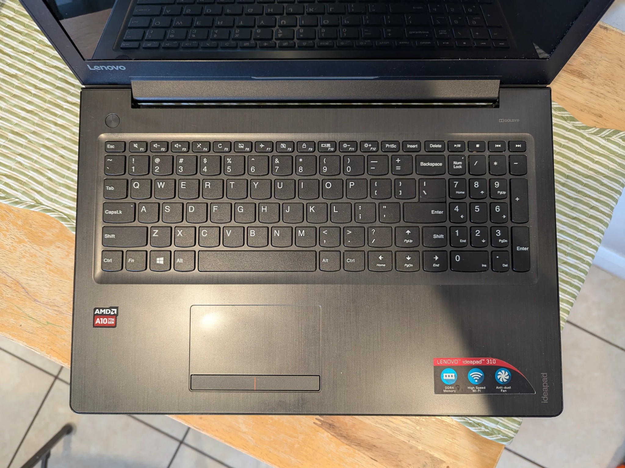 Lenovo 310 - AMD A10 9600p 12GB RAM - 128GB SSD Laptop 15.6 inch 15abr