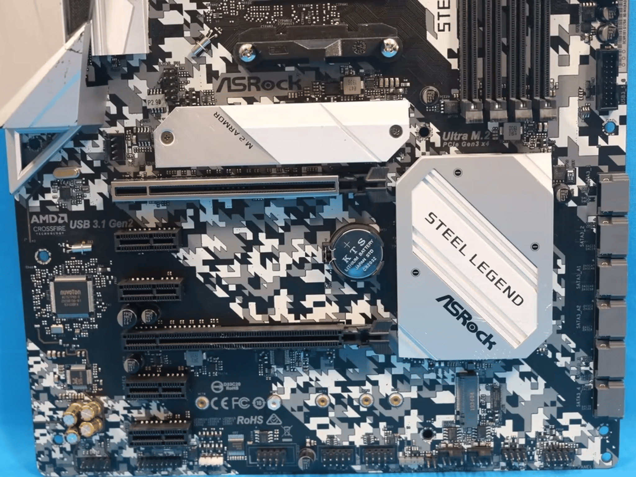 ASRock B450 Steel Legend AMD Socket AM4 DDR4 ATX Desktop Motherboard No I/O