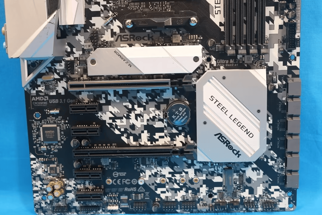 ASRock B450 Steel Legend AMD Socket AM4 DDR4 ATX Desktop Motherboard No I/O