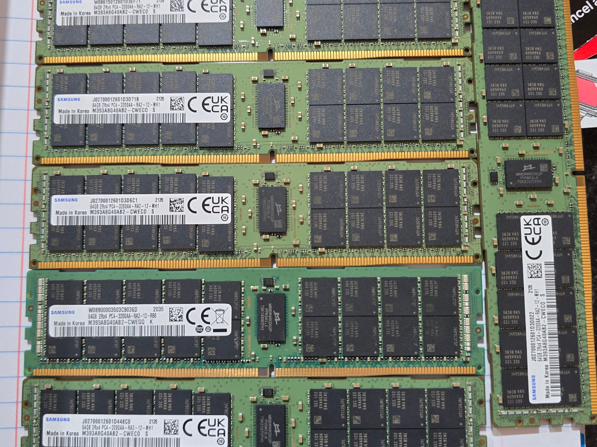 Samsung 512GB DDR4-3200 ECC Registered Memory