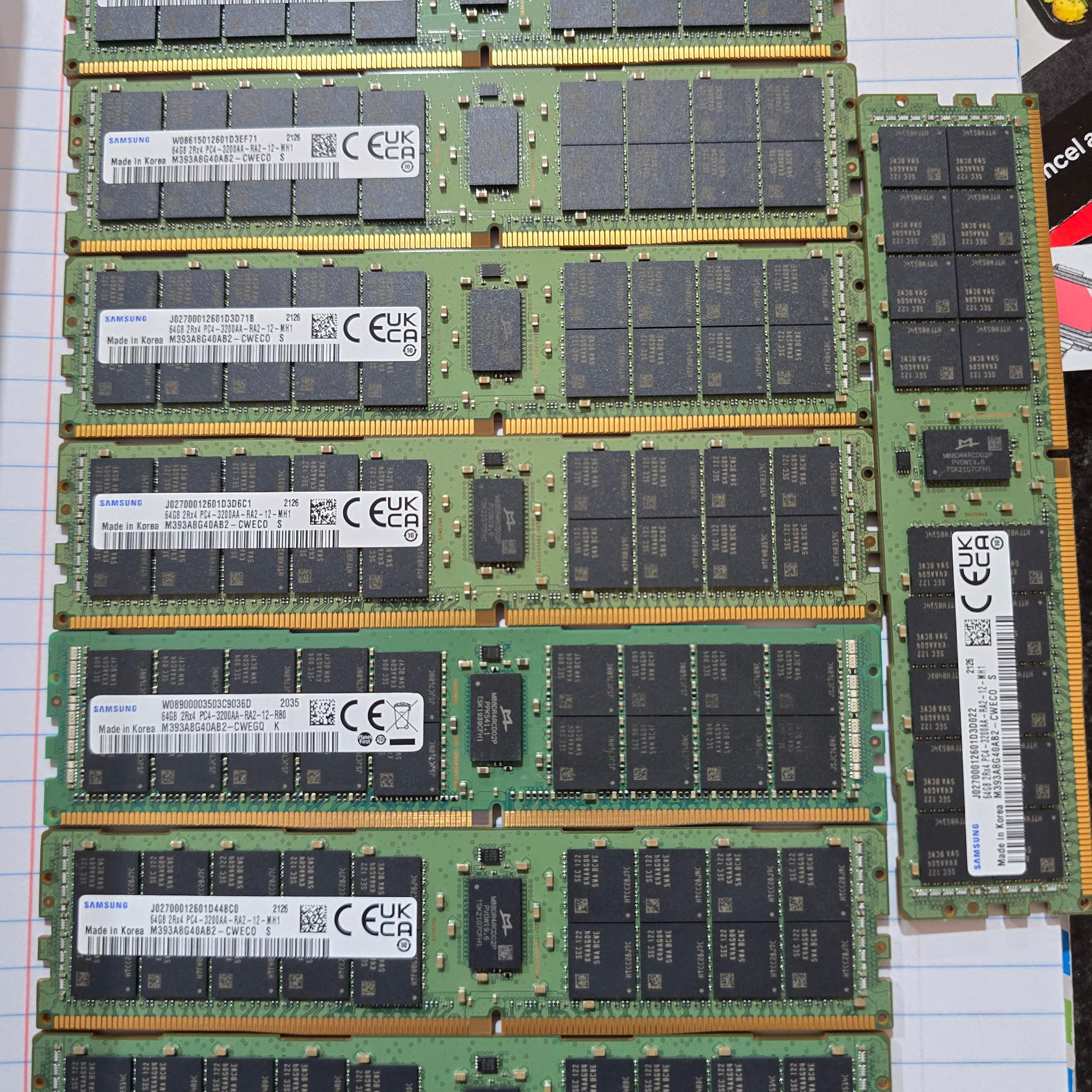 Samsung 512GB DDR4-3200 ECC Registered Memory