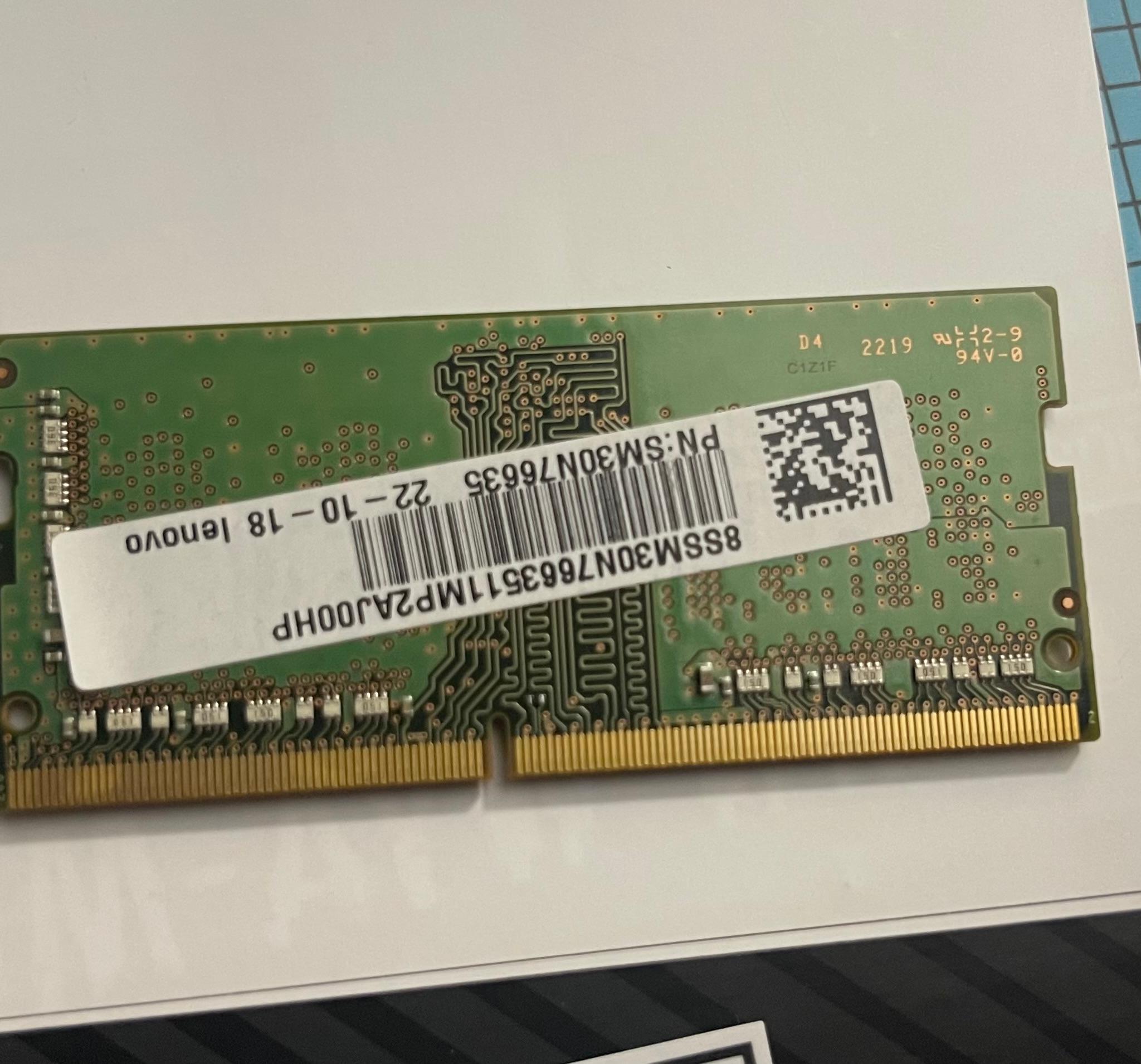 8Gb DDR4 SODIMM 3200mtz RAM