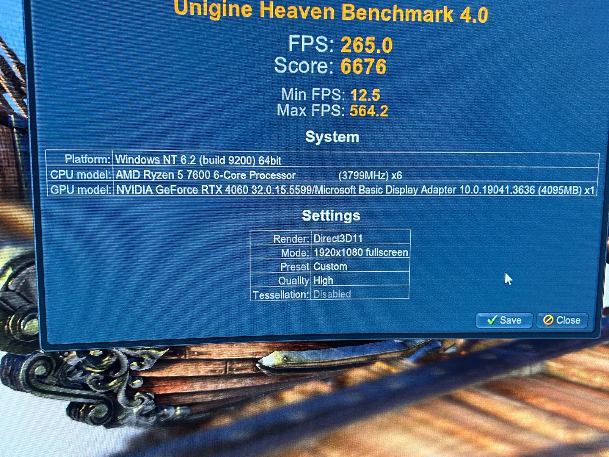 Gaming PC RTX 4060, Ryzen 5 7600 , 16GB DDR5 RAM, 500GB SSD