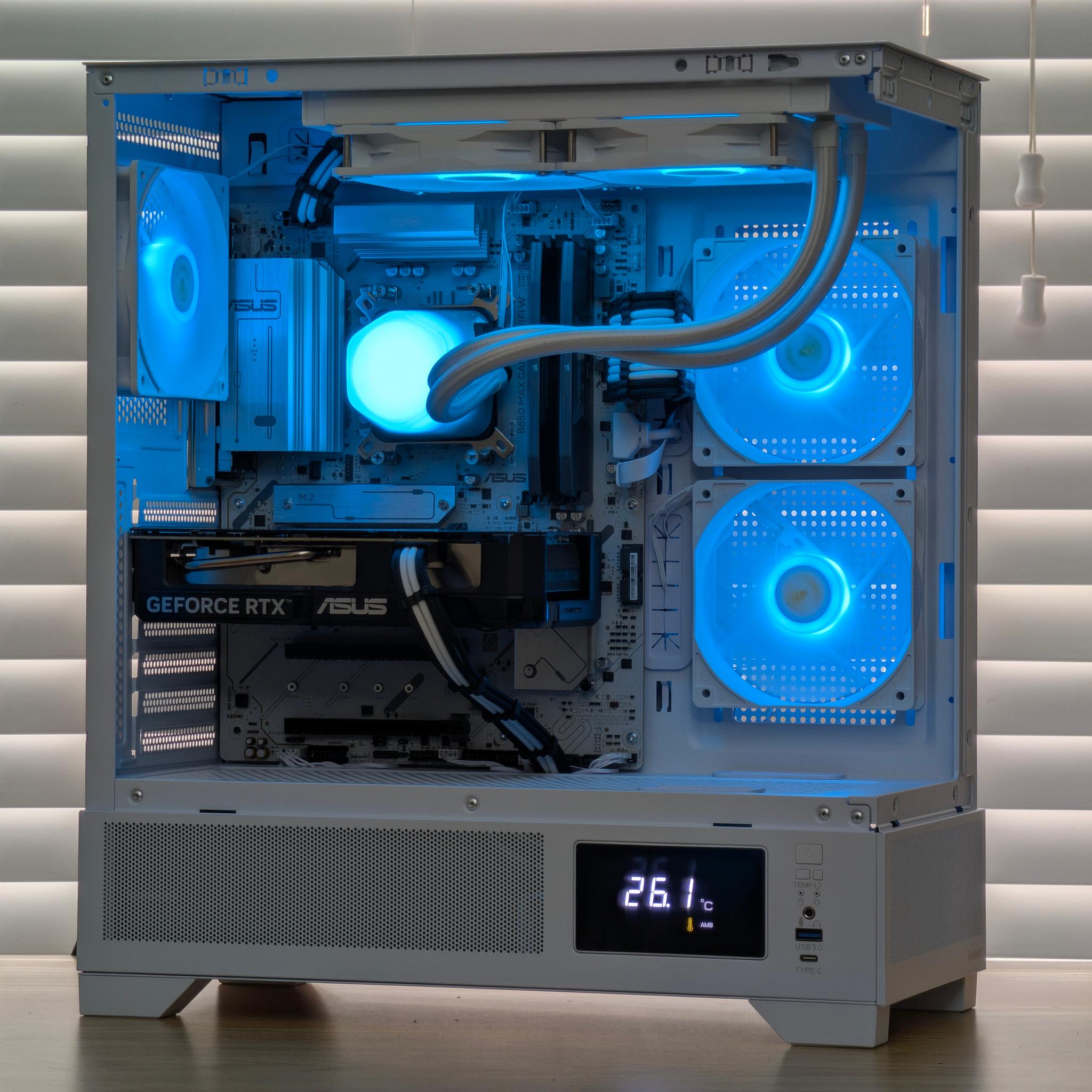 🩵🤍Ryzen 5 9600x | RTX 5060 TI | 32GB DDR5 | Gaming PC🤍🩵