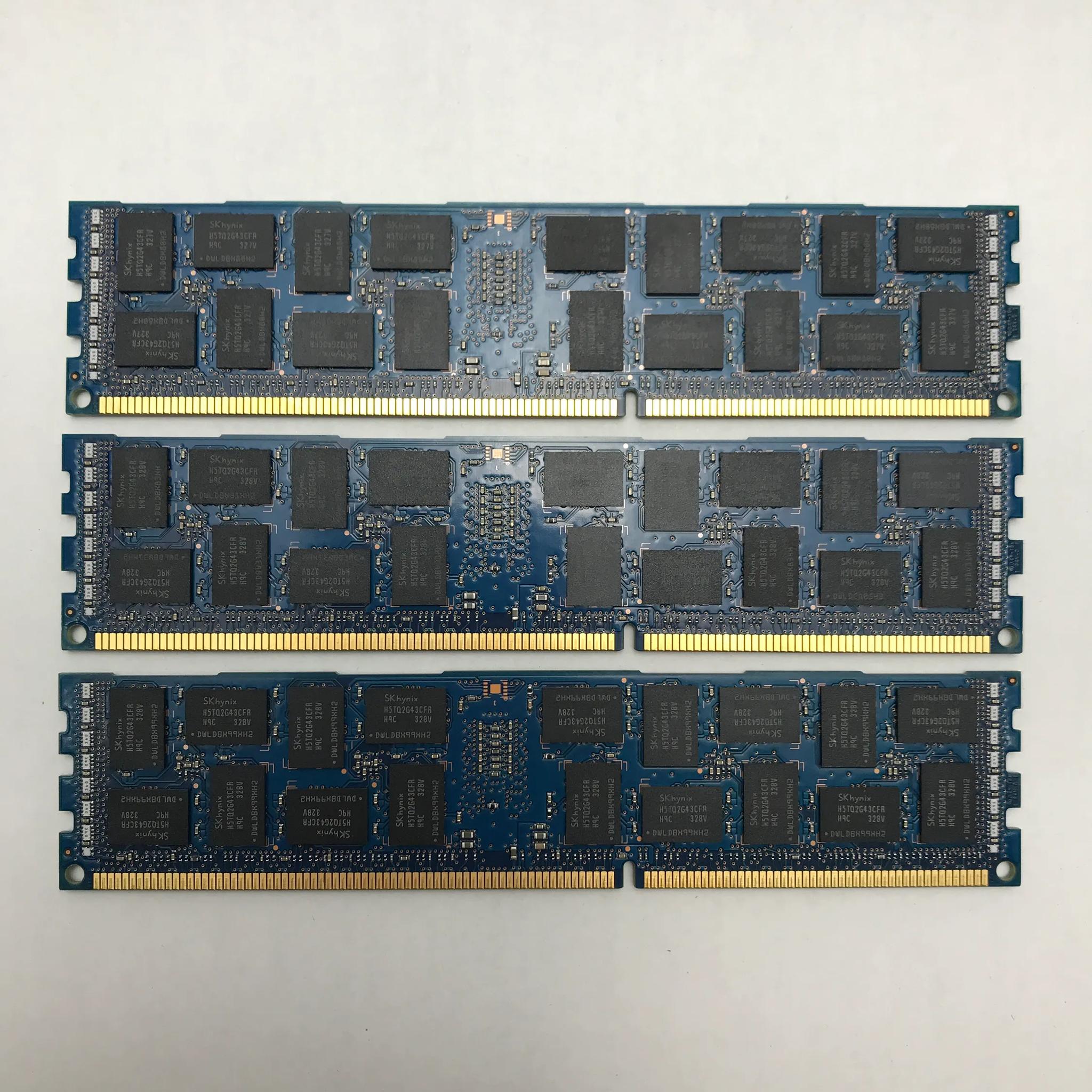 3x SK Hynix ECC DDR3 8GB sticks PC3-10600R-9-12-E2  (24GB combined)