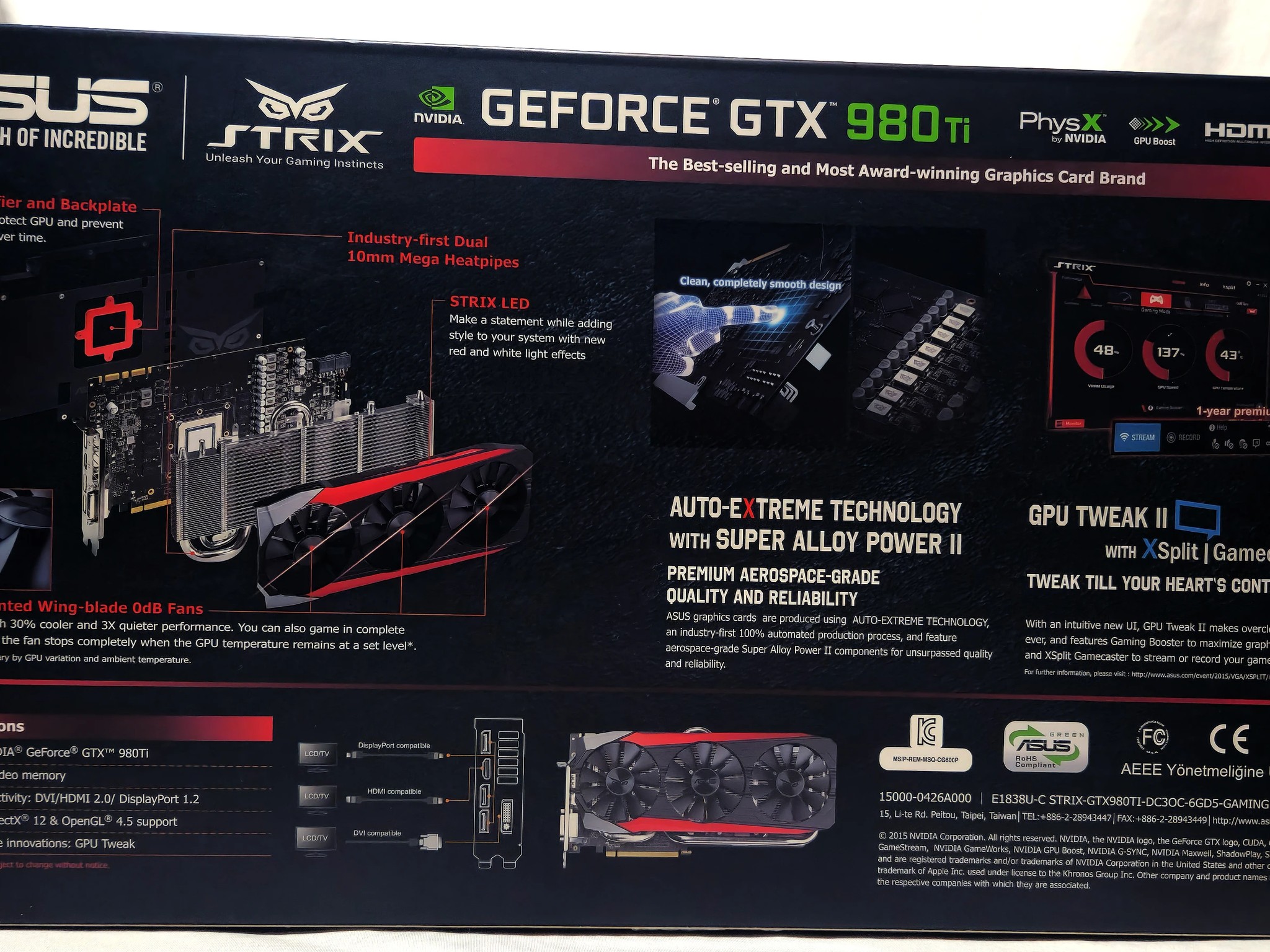 Asus STRIX 980ti Direct CU OC