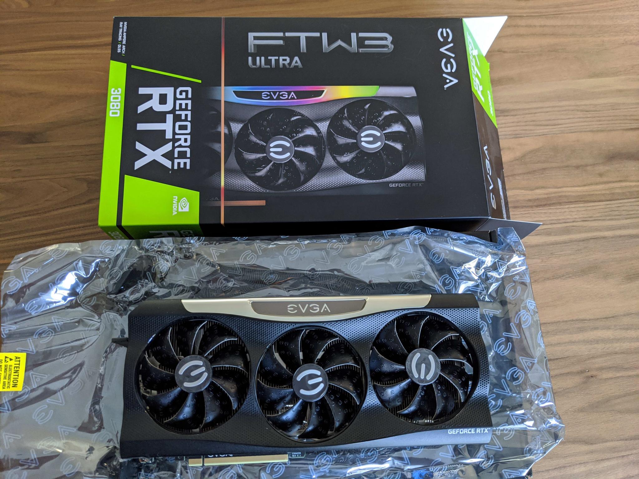 EVGA GeForce RTX 3080 FTW3 ULTRA GAMING, 10G-P5-3897-KL, 10GB GDDR6X