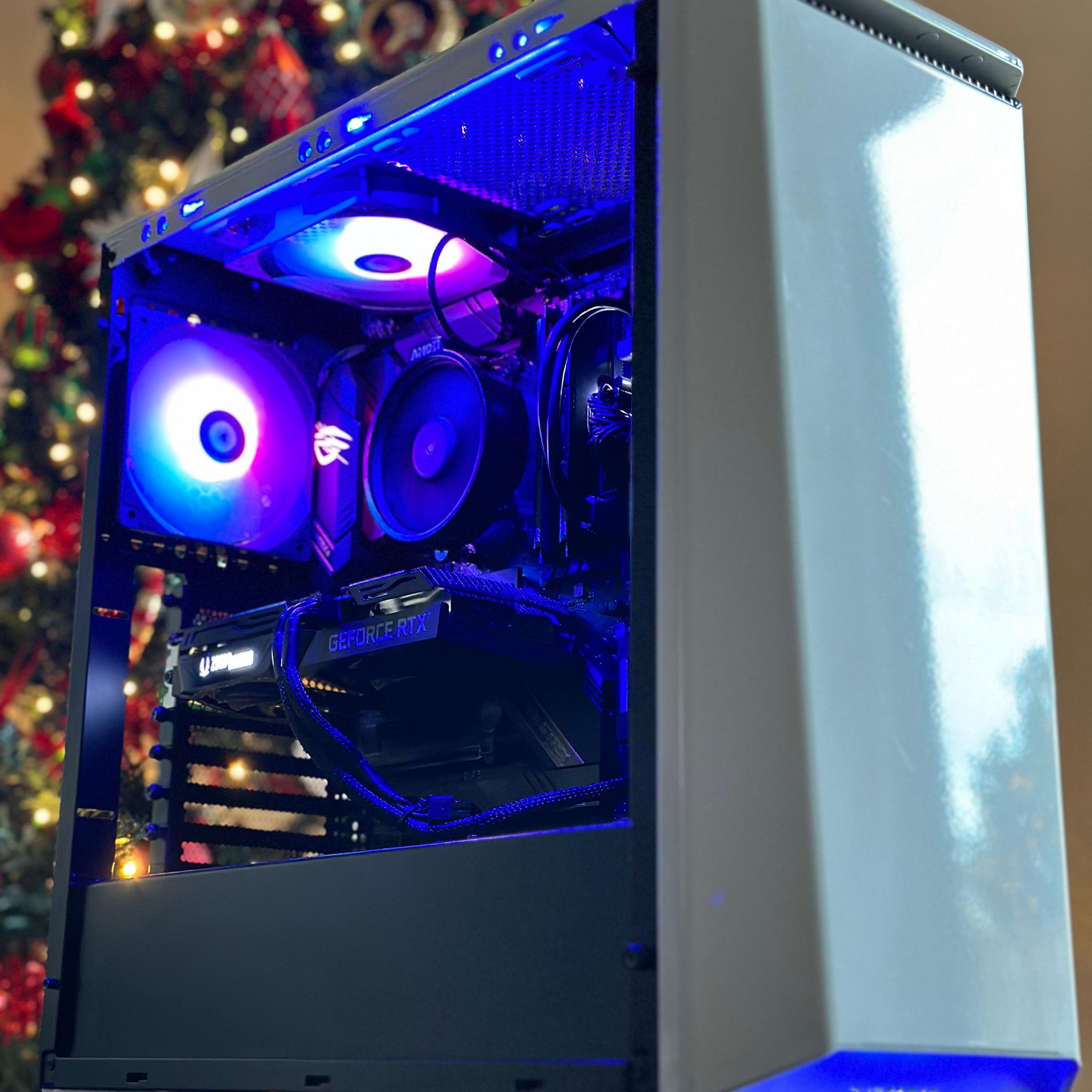 White Gaming PC | RTX 3060 Ti | Ryzen 5 | 500gb | 1440p Ready |