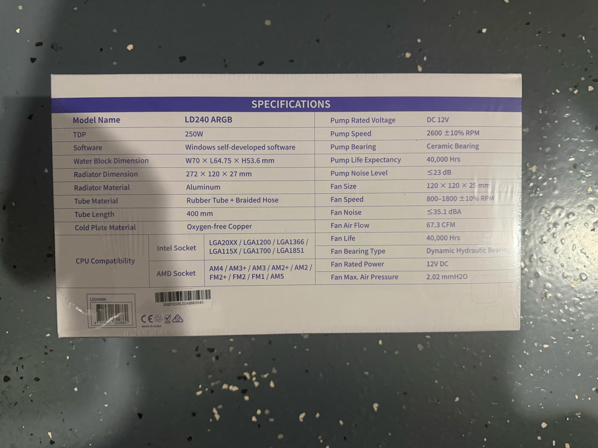 Raidmax LD240 ARGB Black Digital AIO