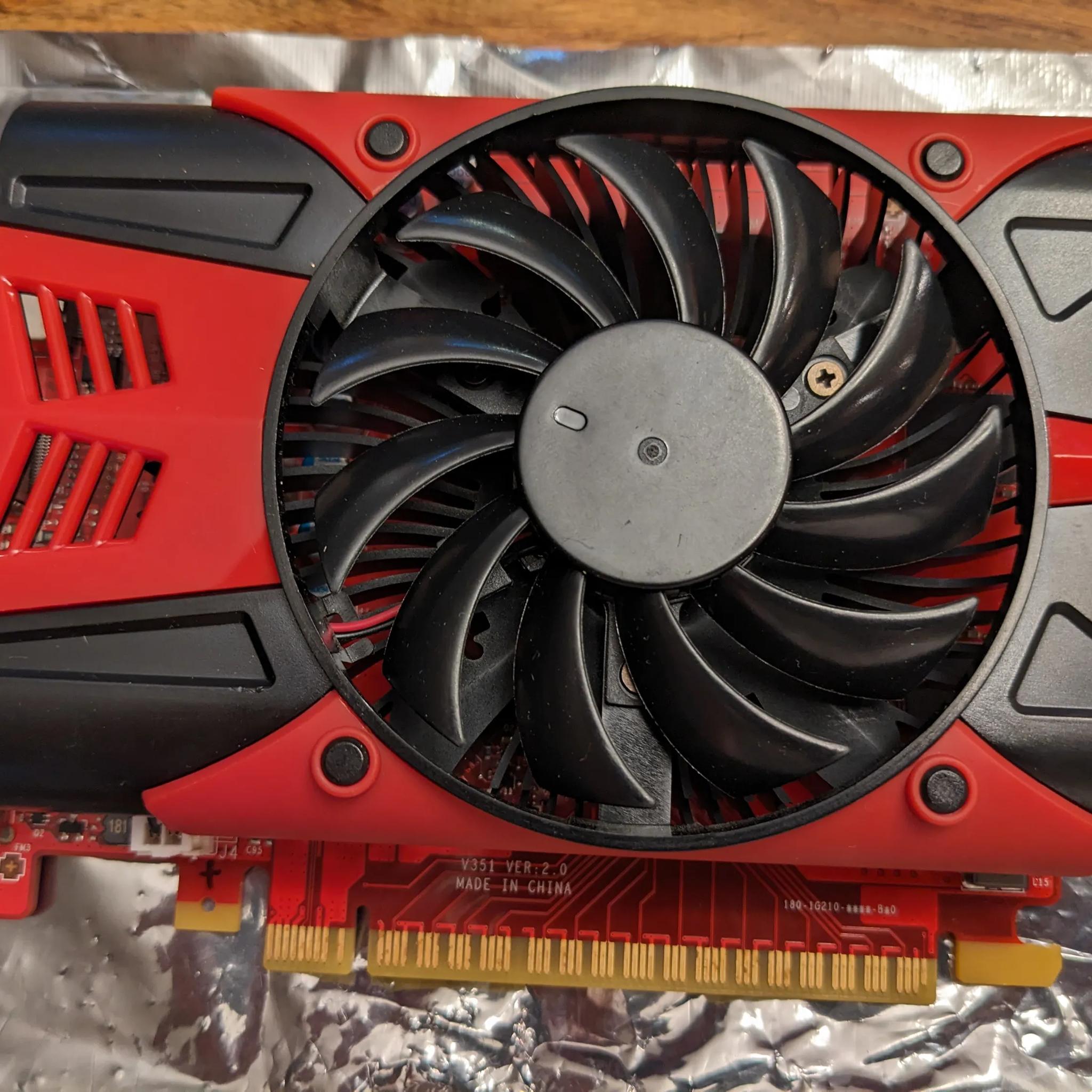 GTX 1050 TI -Dead- Fan spins --> project card