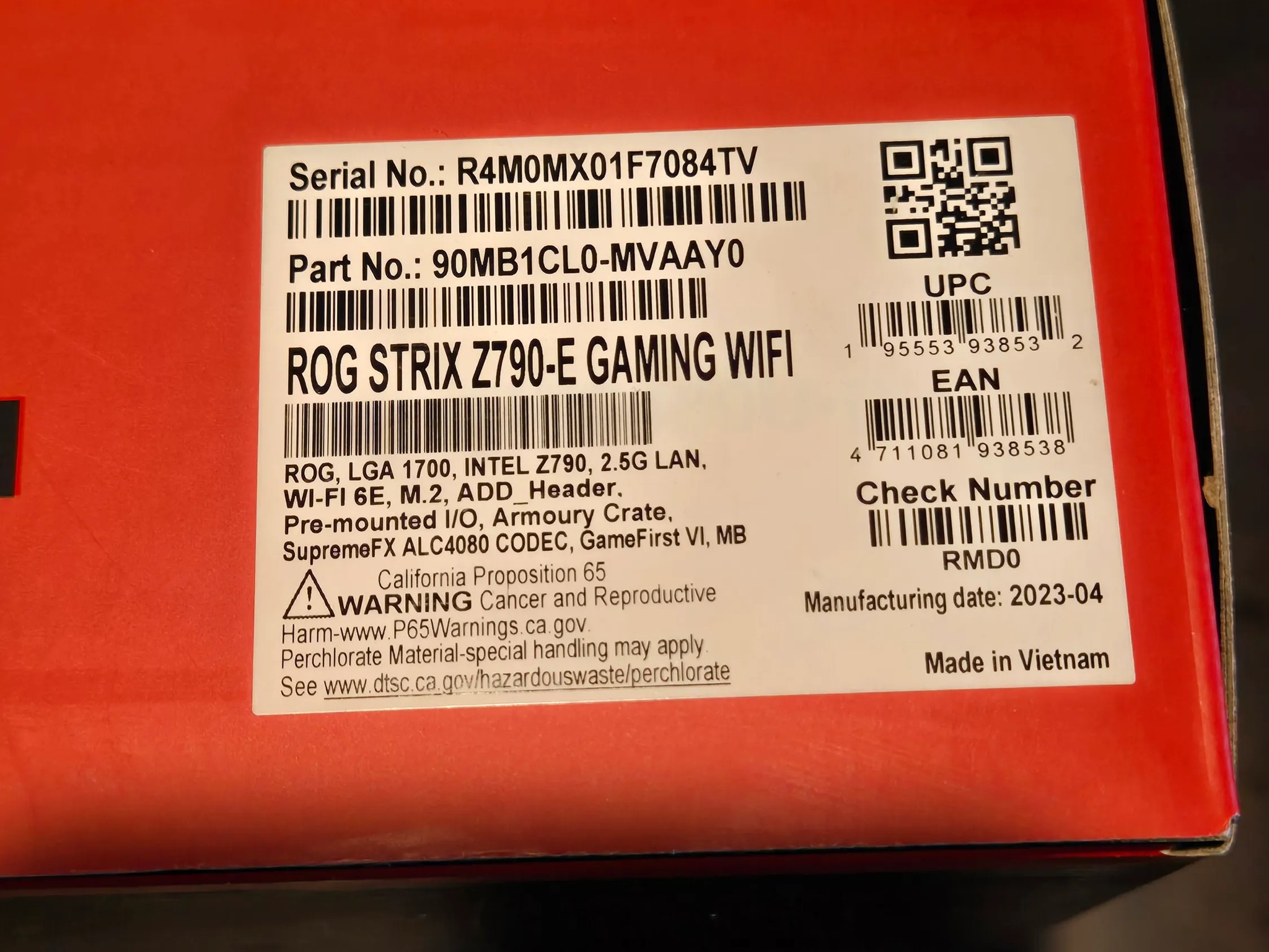 ASUS ROG STRIX Z790-E Gaming WiFi