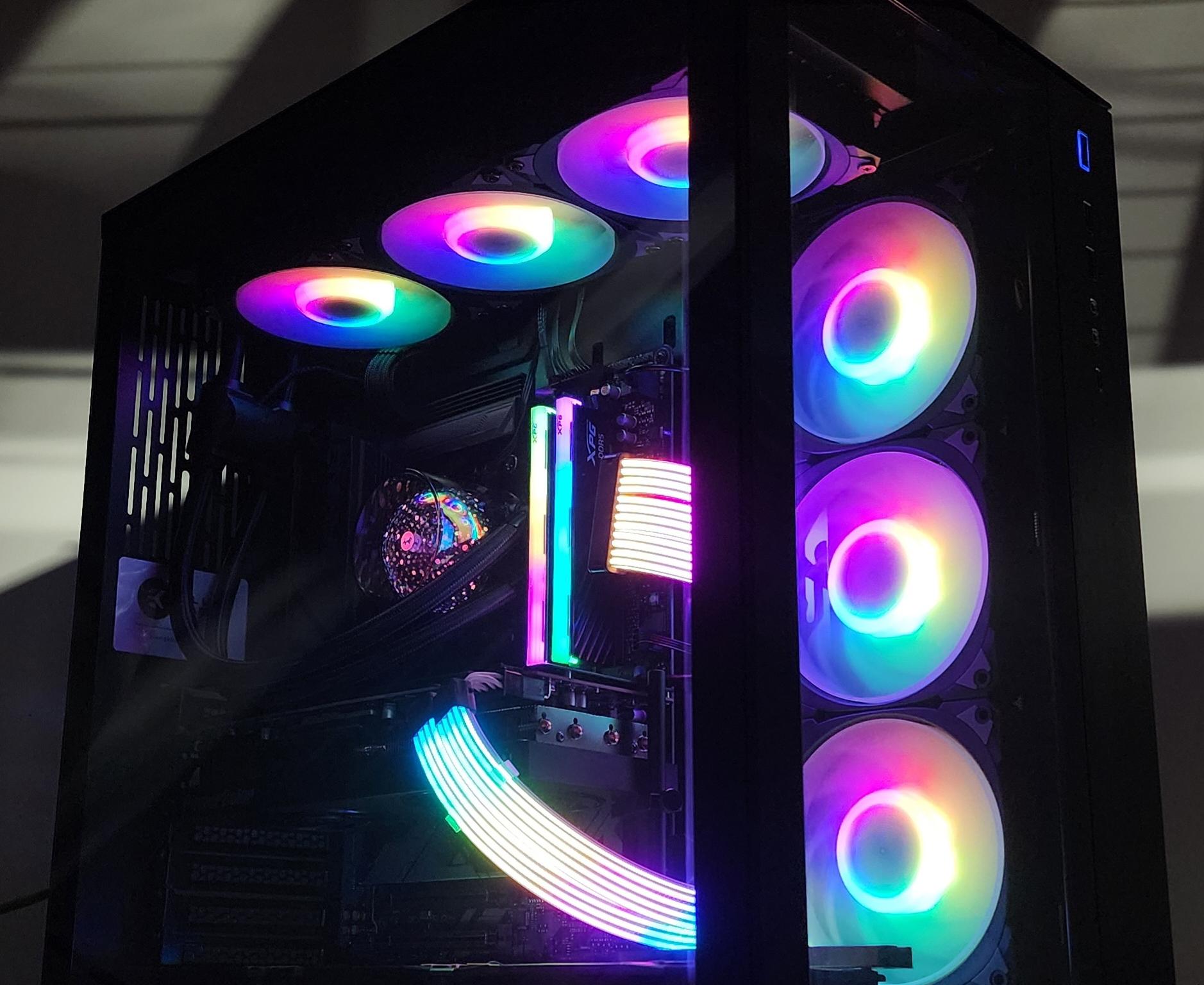 Gaming PC Ryzen 5 7600X3D 32GB RAM 2TB SSD RX 7800 XT 16GB Windows 11 Computer
