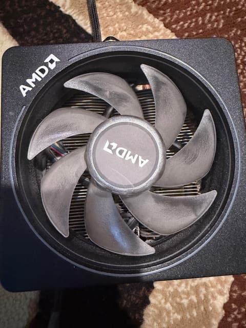 AMD AM5 Wraith Stock RGB CPU Cooler from 5800XT CPU