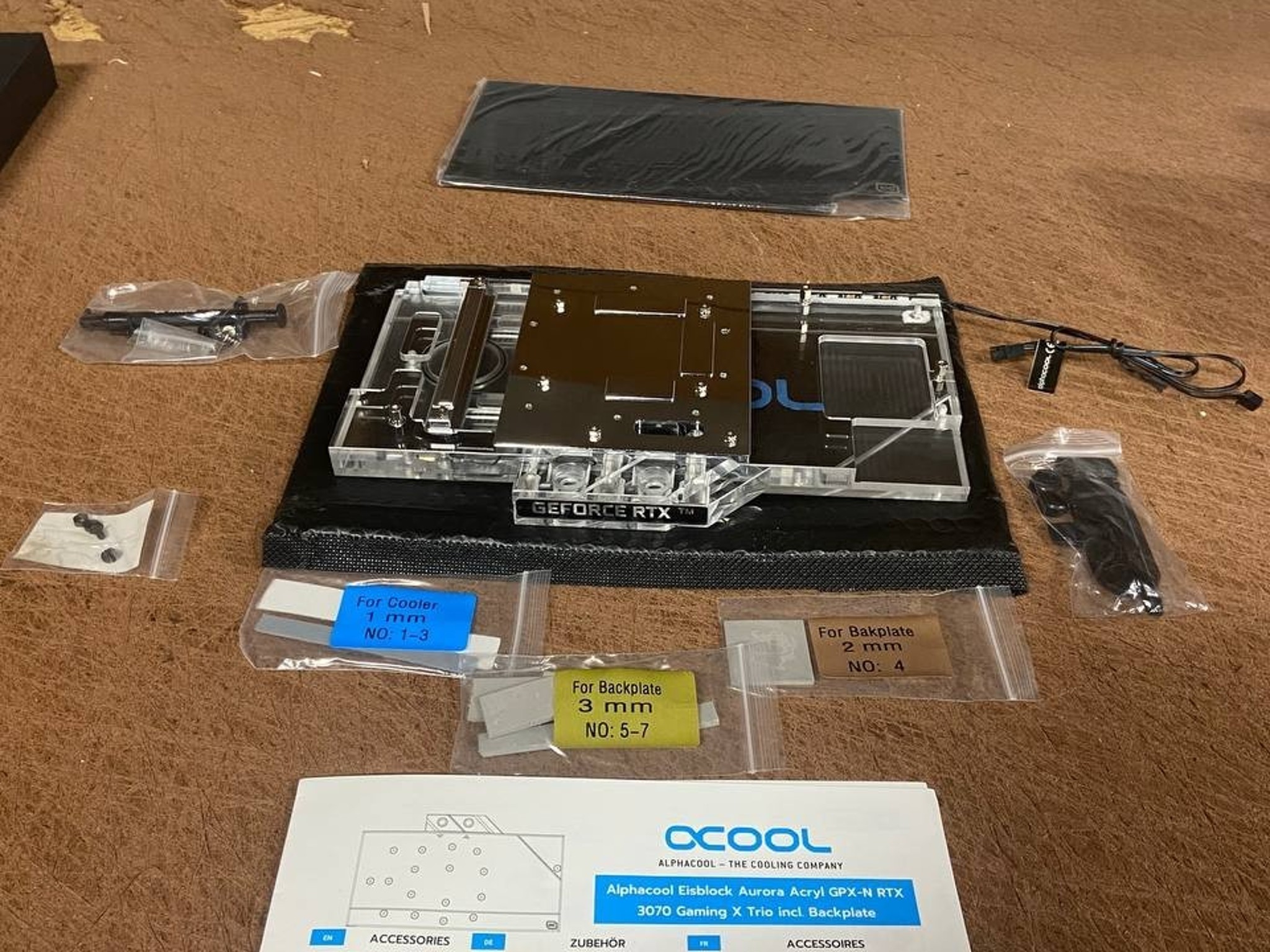 Alphacool Eisblock Aurora Acryl GPX-N RTX 3070 Gaming X Trio with Backplate (119