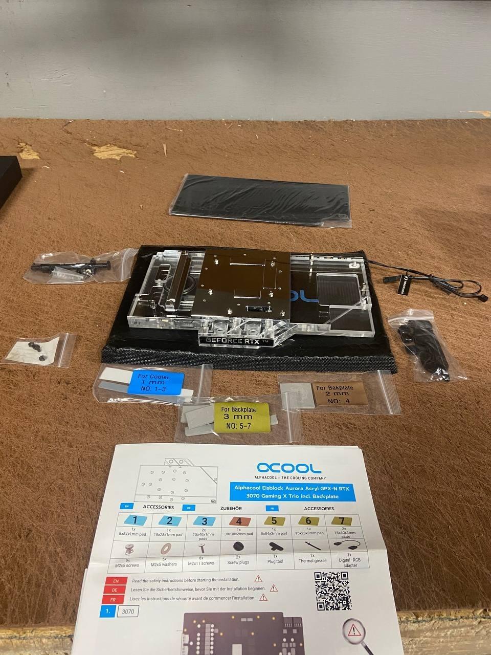 Alphacool Eisblock Aurora Acryl GPX-N RTX 3070 Gaming X Trio with Backplate (119