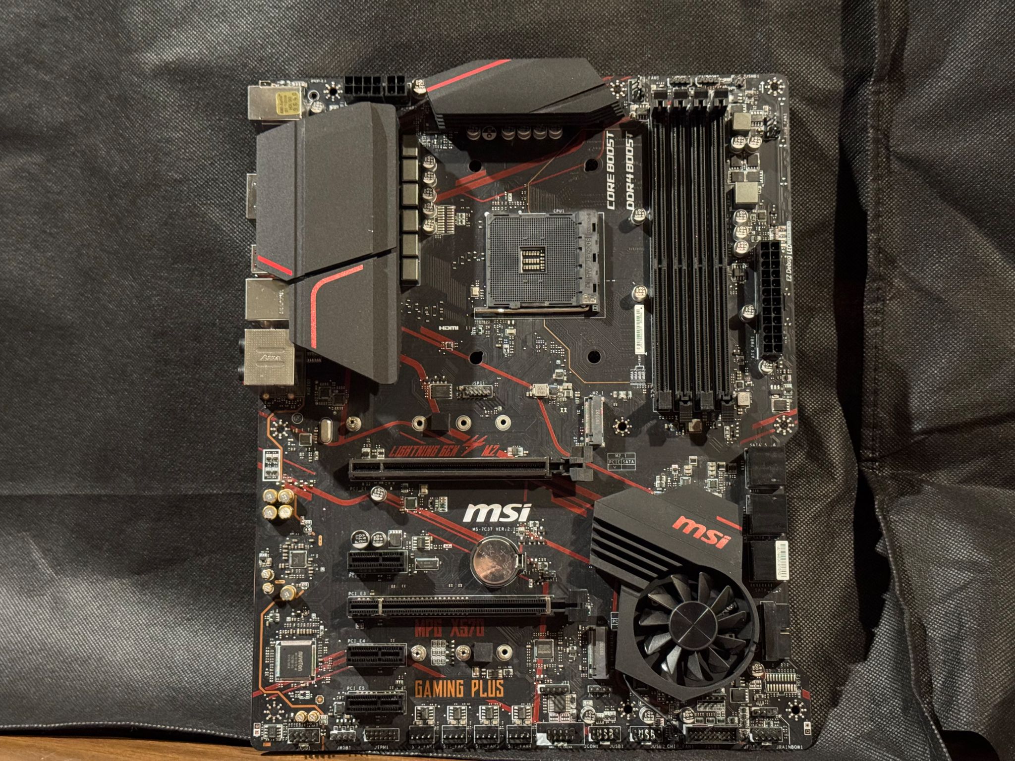 MSI MPG X570 GAMING PLUS Motherboard + AM4 Backplate || No IO Shield