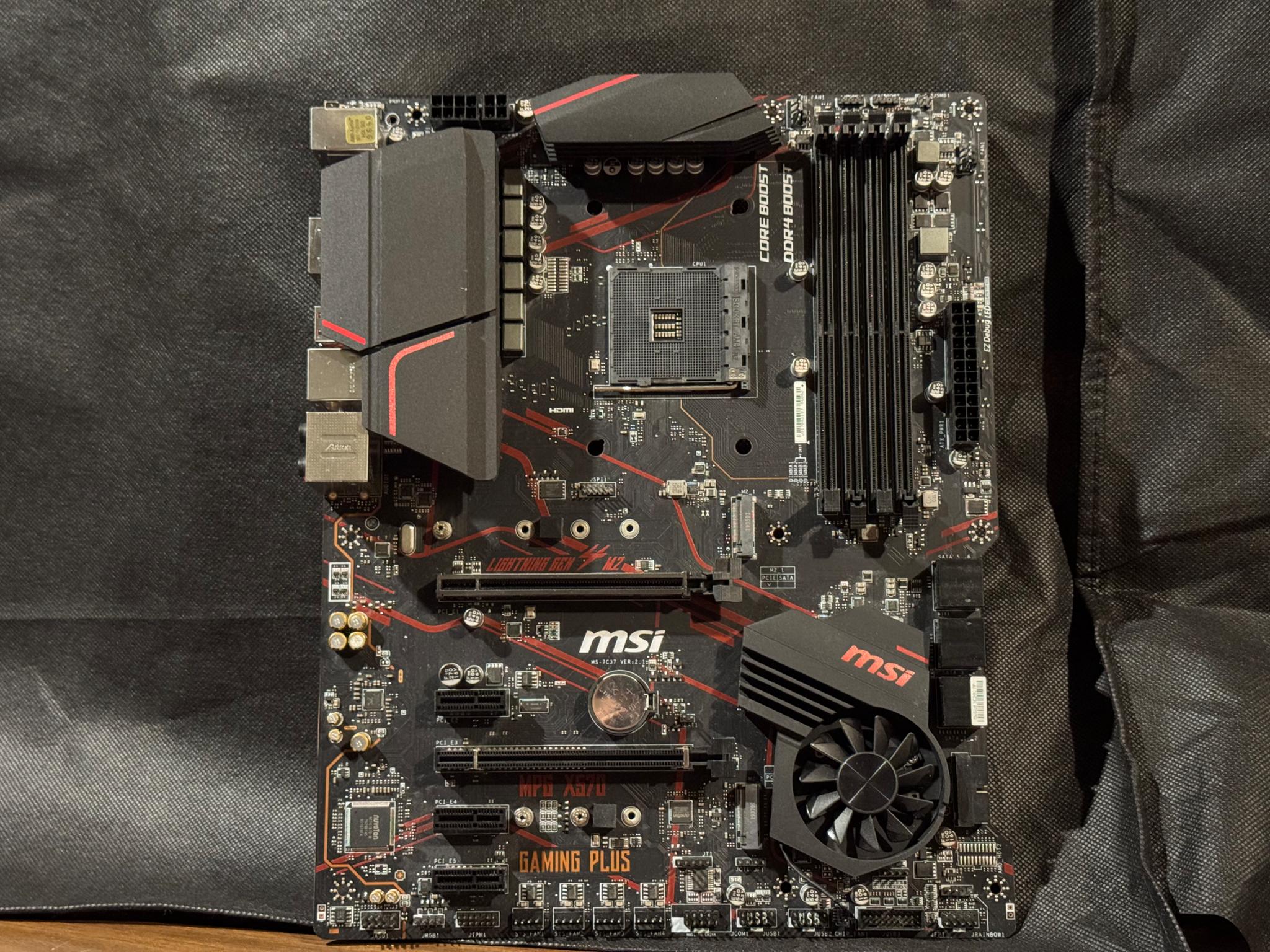 MSI MPG X570 GAMING PLUS Motherboard + AM4 Backplate || No IO Shield