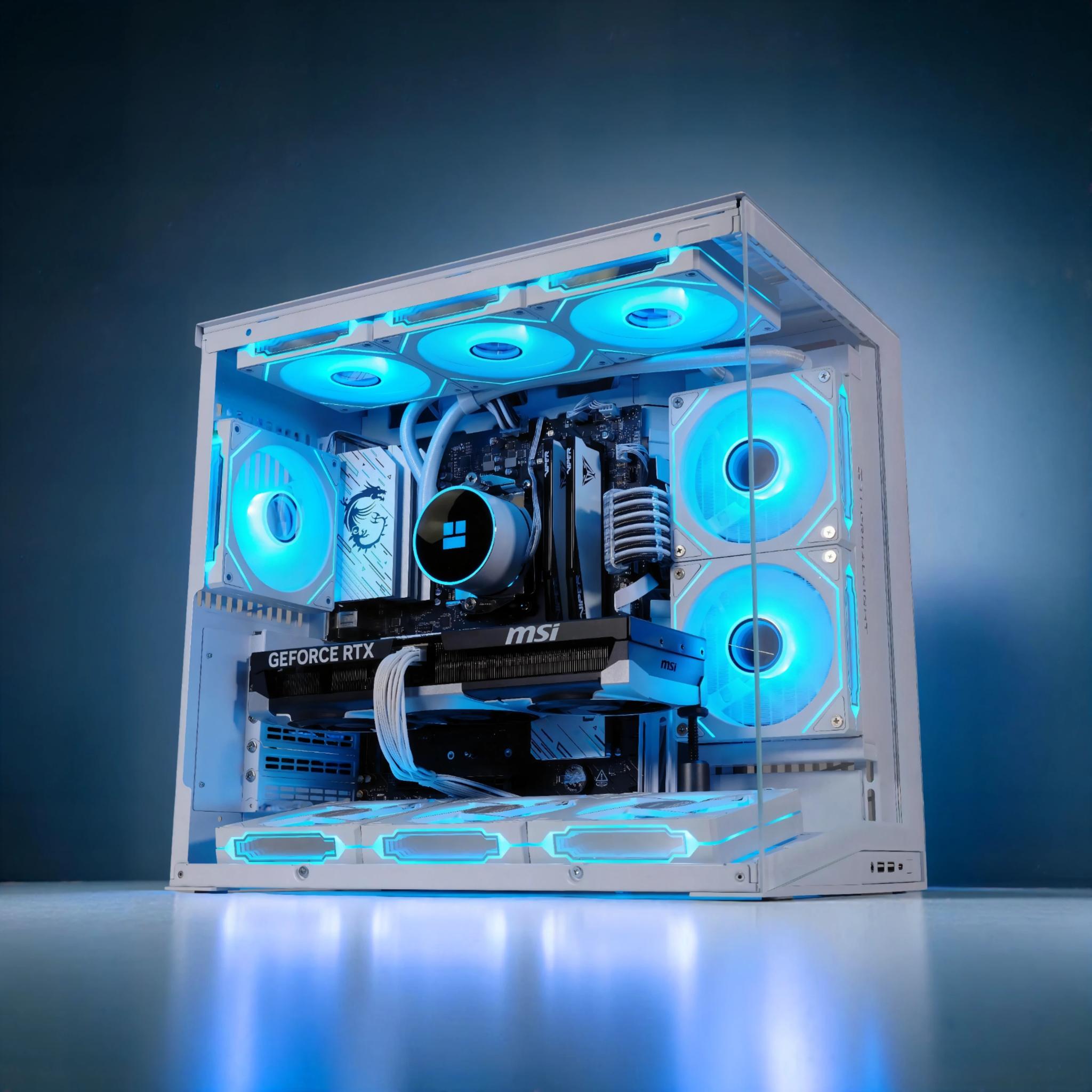 🌌 ☄️Liquid Cooled Gaming PC☄️Nvidia RTX 5070 Ti 16GB🌌AMD Ryzen 9 7900X🌌32GB DDR5🌌2TB NVME