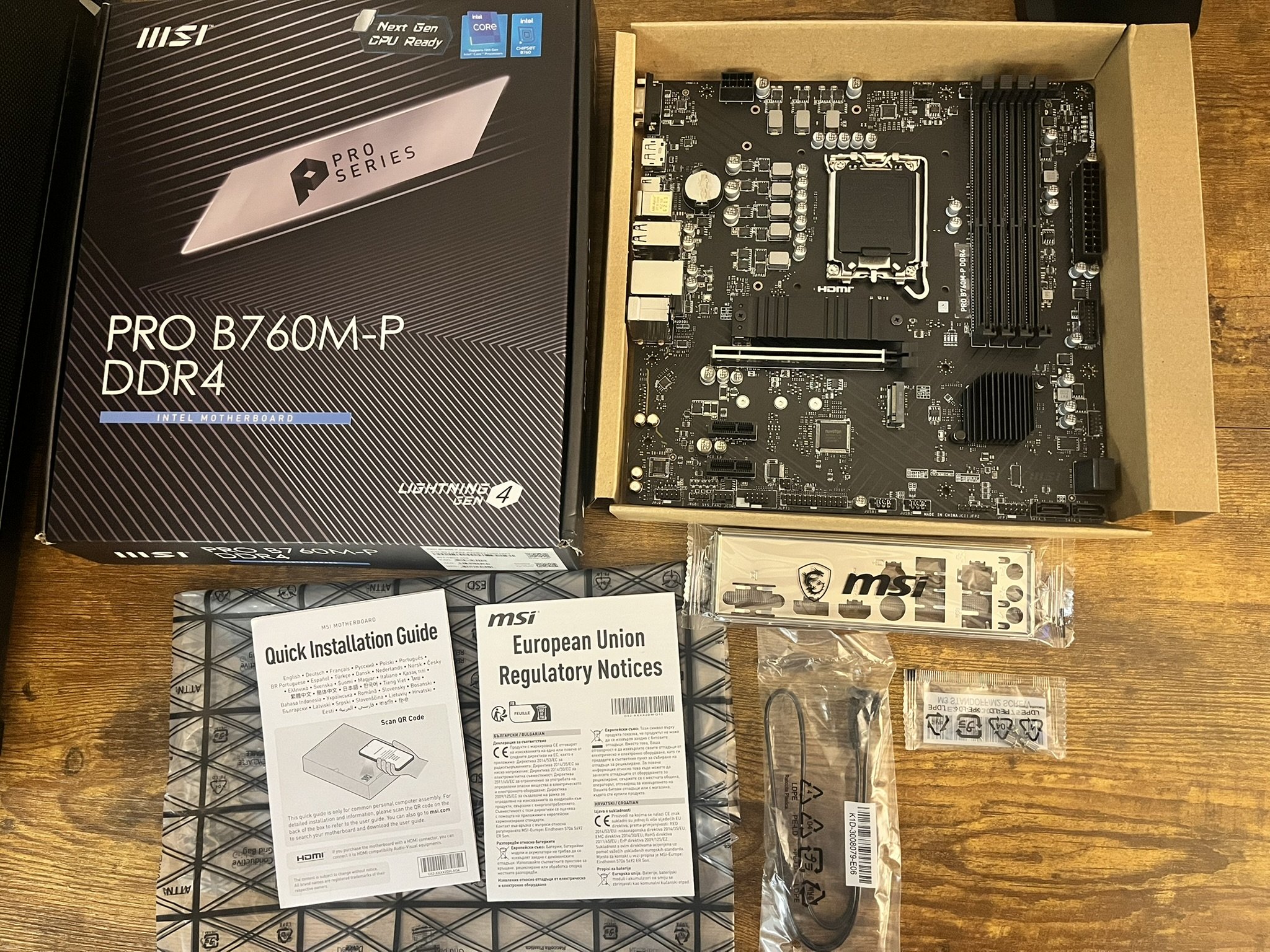 MSI PRO B760M-P DDR4, LGA 1700, mATX motherboard