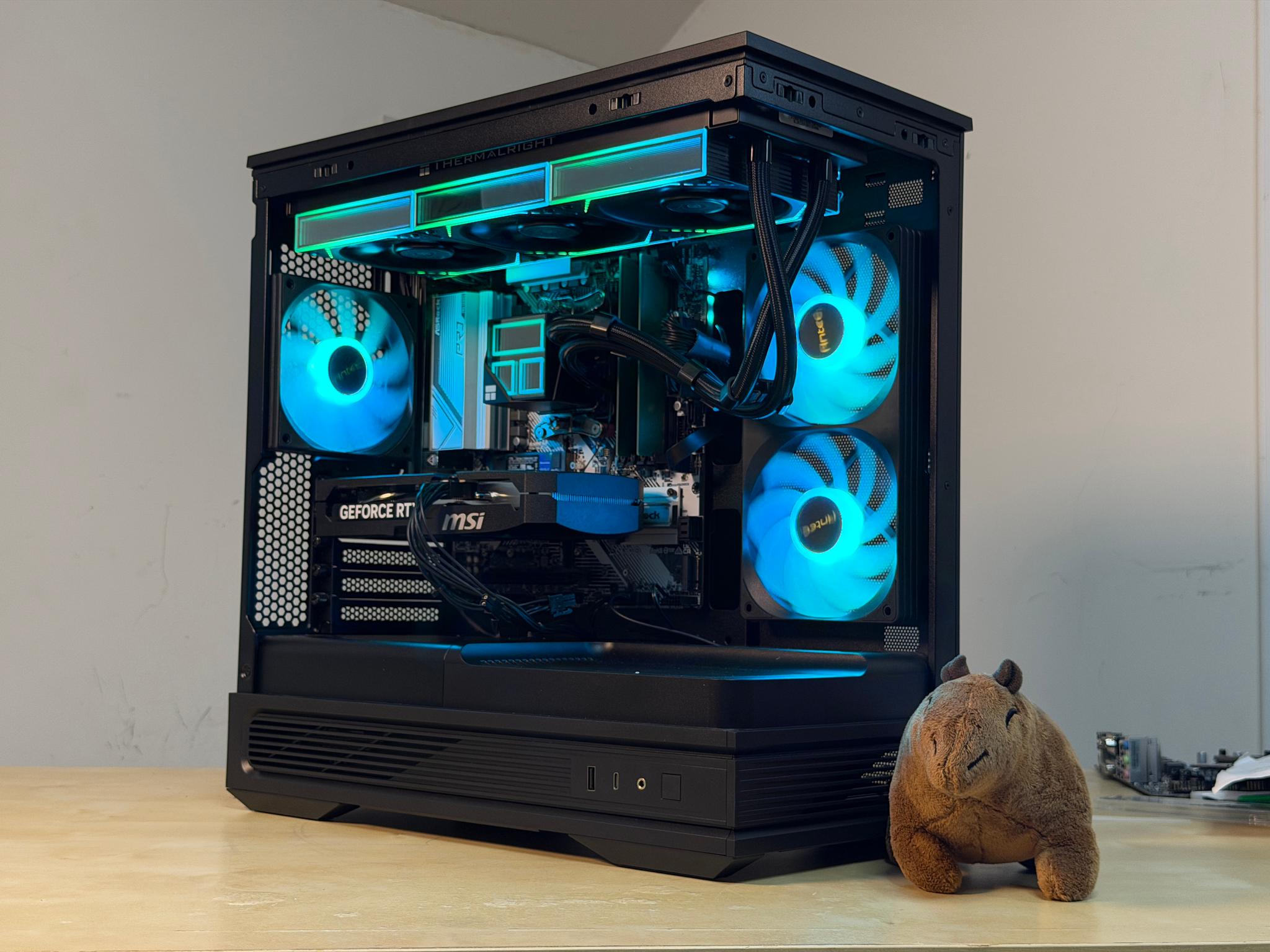 FREE SHIP | Ryzen 5 9600x | RTX 5060 TI | 16gb DDR5 | 1TB NVME SSD | 🖤 Black Gaming PC 🖤 Wifi+Bt