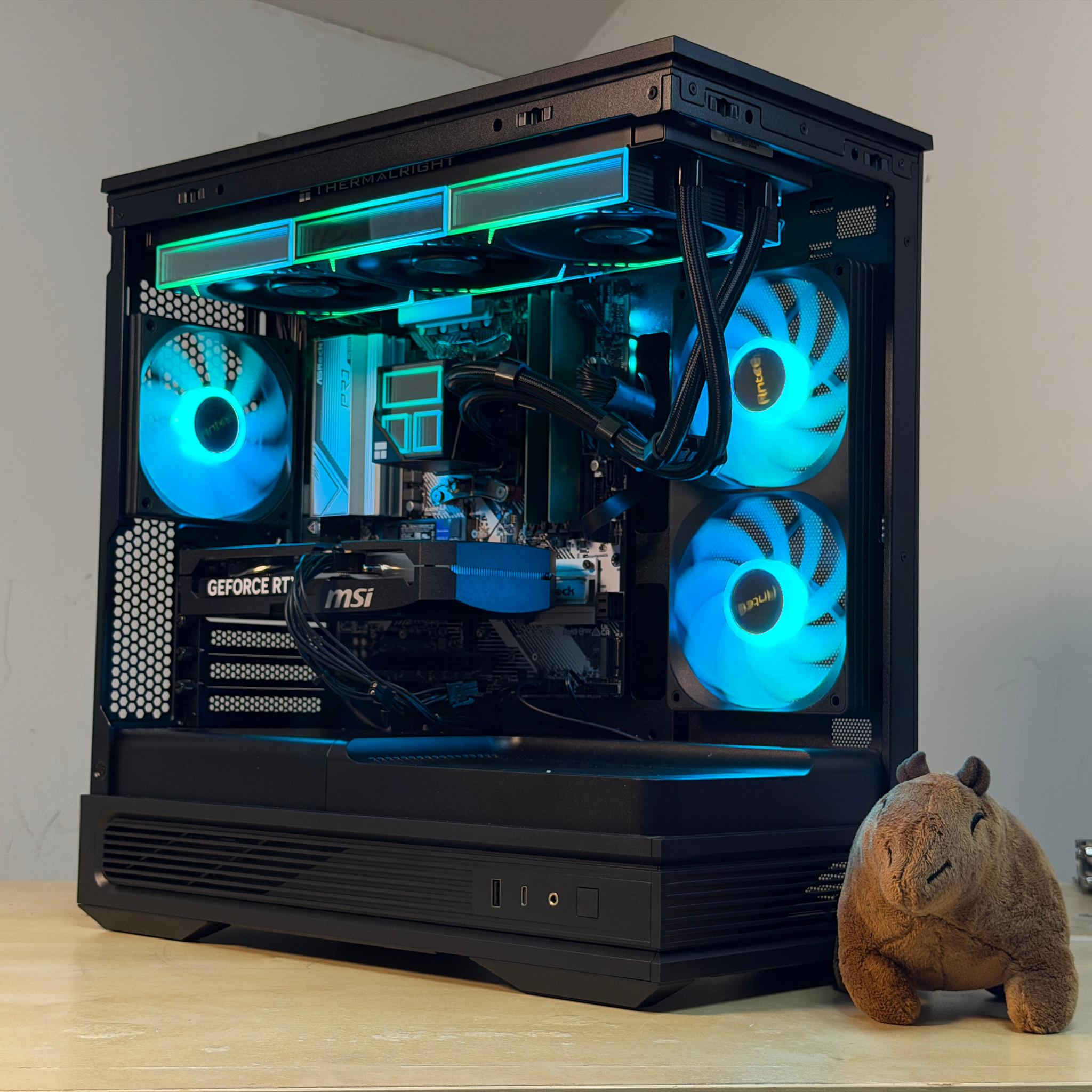 FREE SHIP | Ryzen 5 9600x | RTX 5060 TI | 16gb DDR5 | 1TB NVME SSD | 🖤 Black Gaming PC 🖤 Wifi+Bt