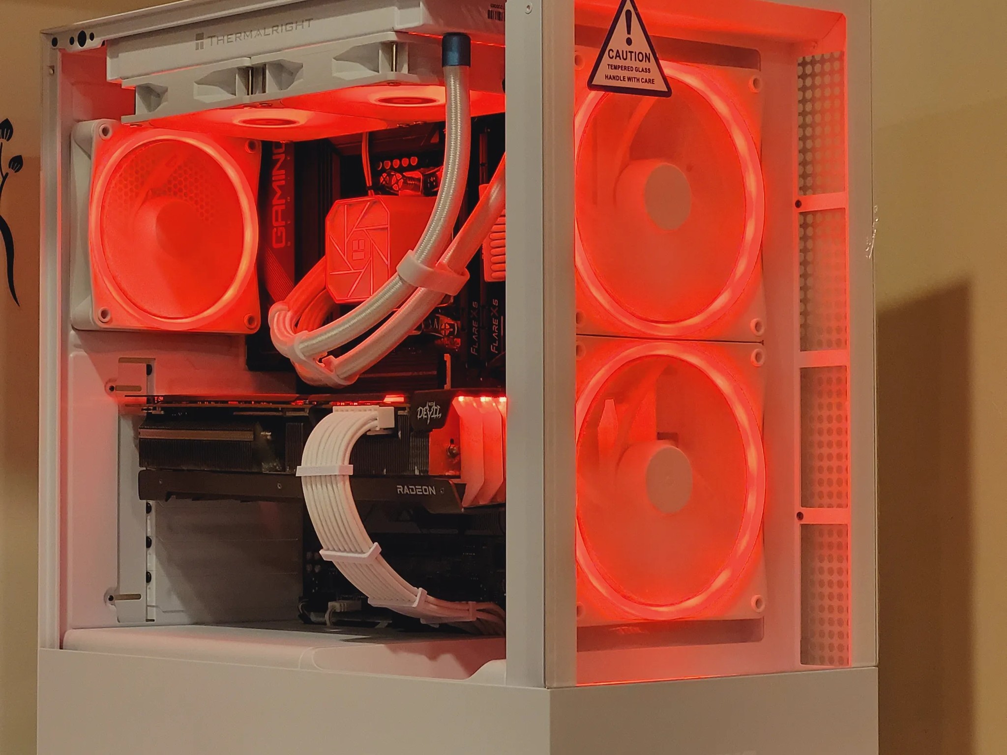 Gaming PC | Ryzen 7 7700X | RX 6800XT 16GB | 32GB DDR5 | 1TB nVME SSD | 1440p White Gaming PC RGB