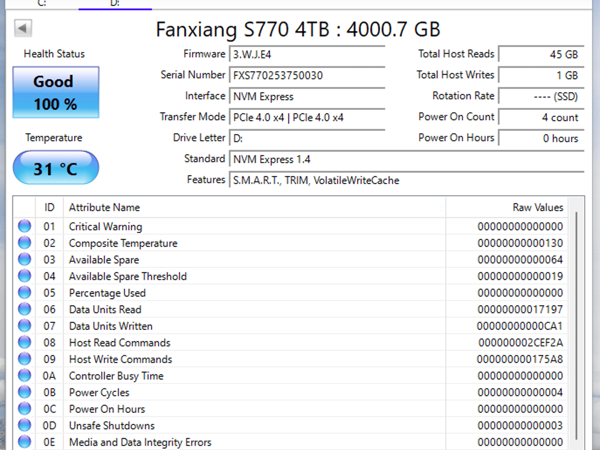 FANXIANG S770 4TB Gen4 NVME SSD (7300MB/s, and 4GB DRAM Cache) Professional SSD! (G70 Pro Copy)