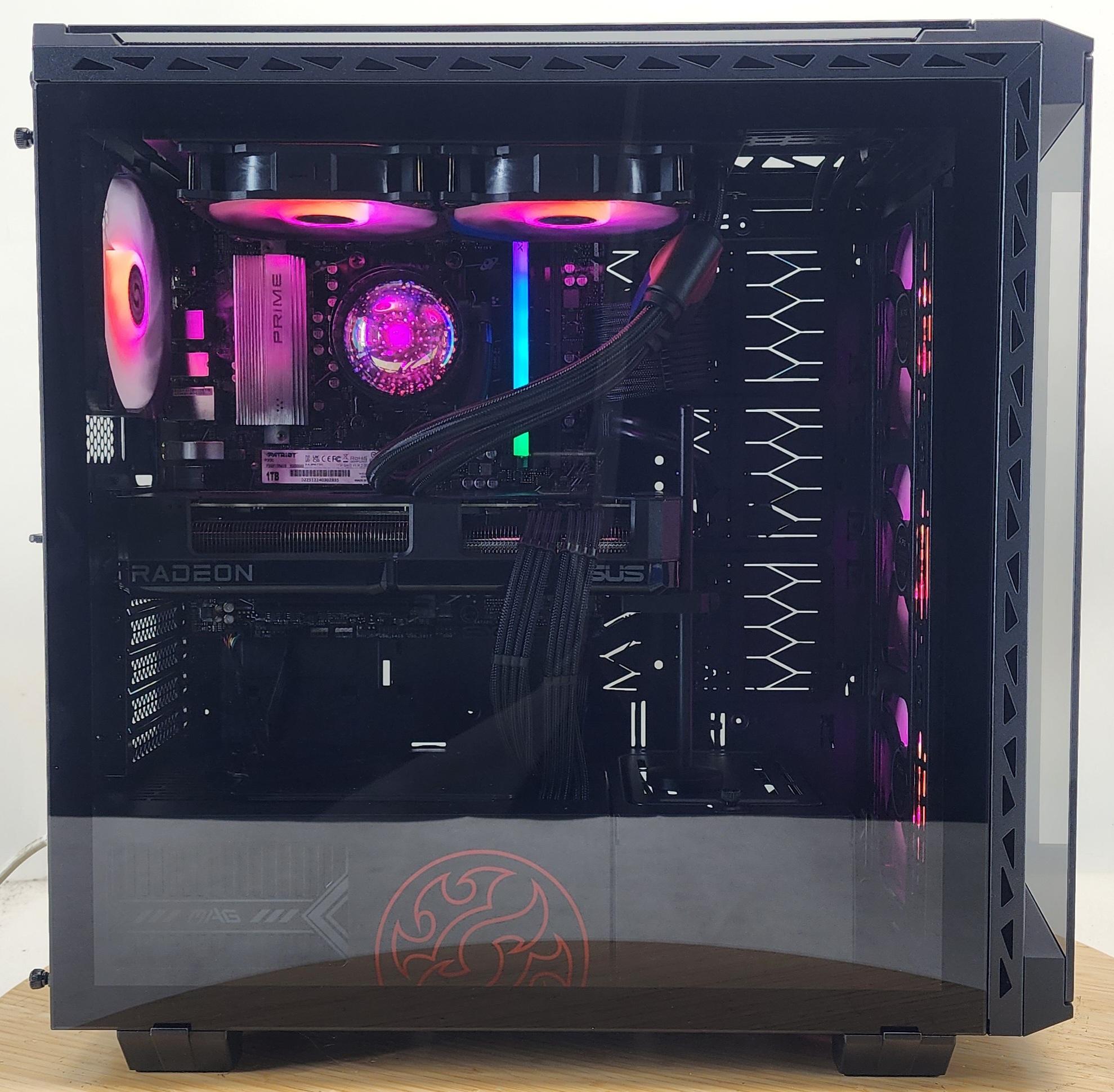 Gaming PC Ryzen 5 9600X 16GB RAM 1TB SSD RX 7700 XT 12GB Windows 11 Computer