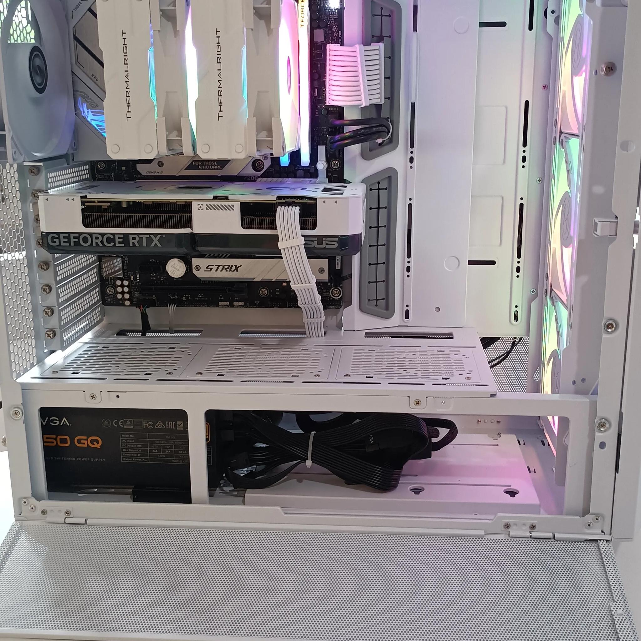 ❄️🤍Fresh Snow🤍❄️🤍RTX Streaming/Gaming PC⚪ RTX 4070 Super 12GB⚪AMD Ryzen 7 7800X3D⚪32GB DDR5⚪2TB NVME