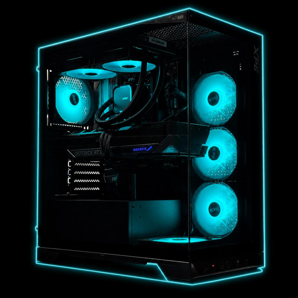 1440P/4K Creator gaming pc / RTX 5070 Ti / Ryzen 7 7800X3D / 32GB DDR5 Ram / 1TB SSD