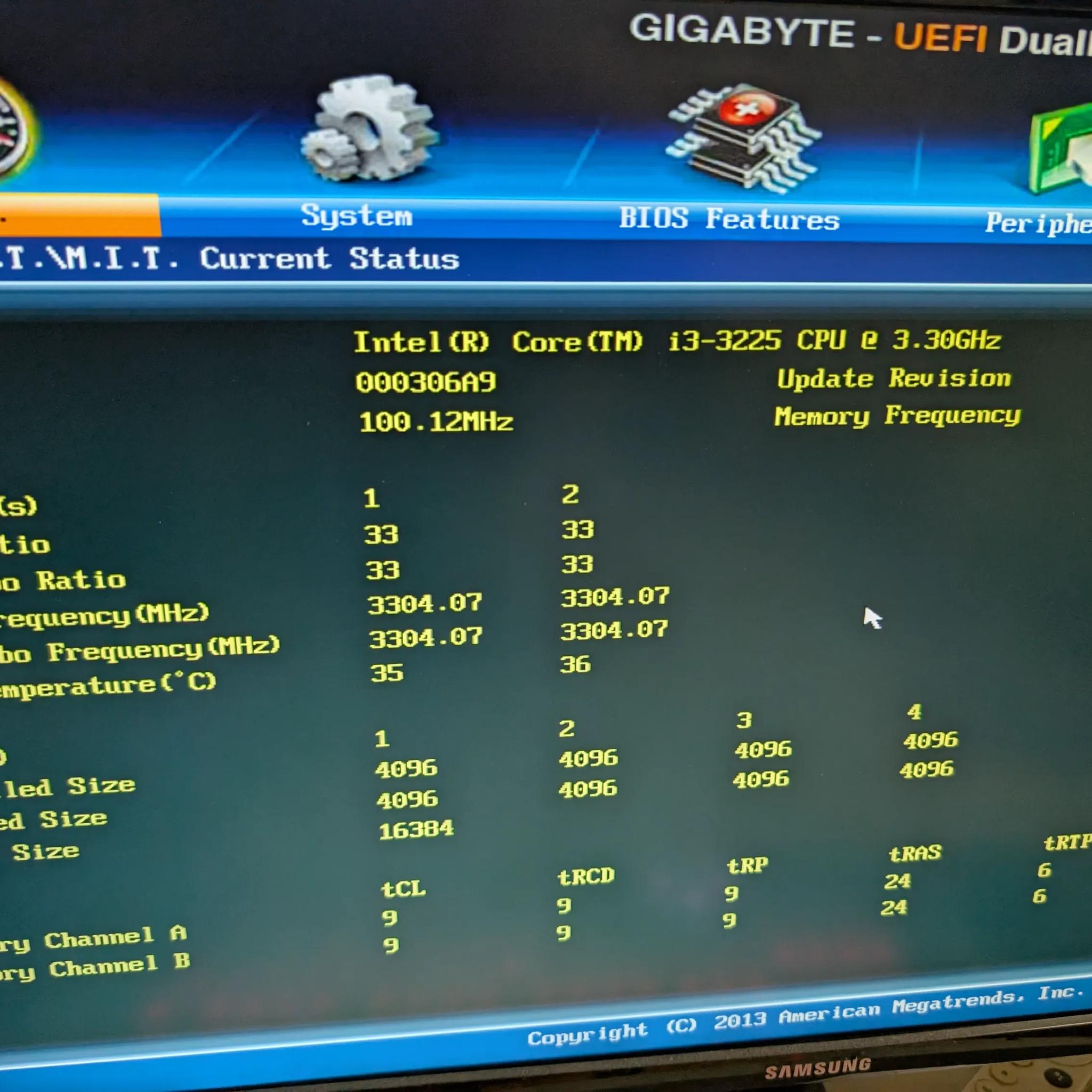 Intel core i3 / Z77 motherboard / 16GB DDR3