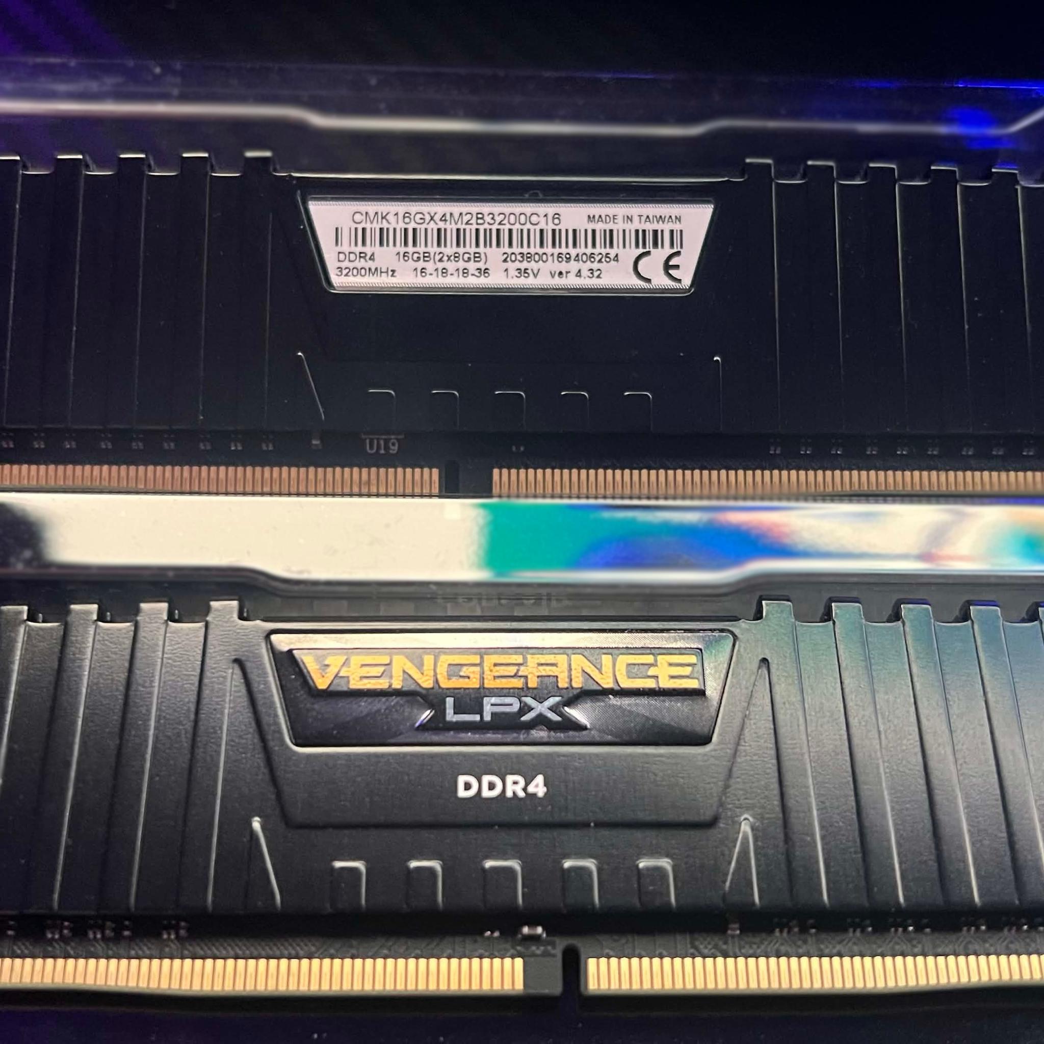 Corsair vengeance LPX DDR4 | 16gb | 3200mhz | 2x8