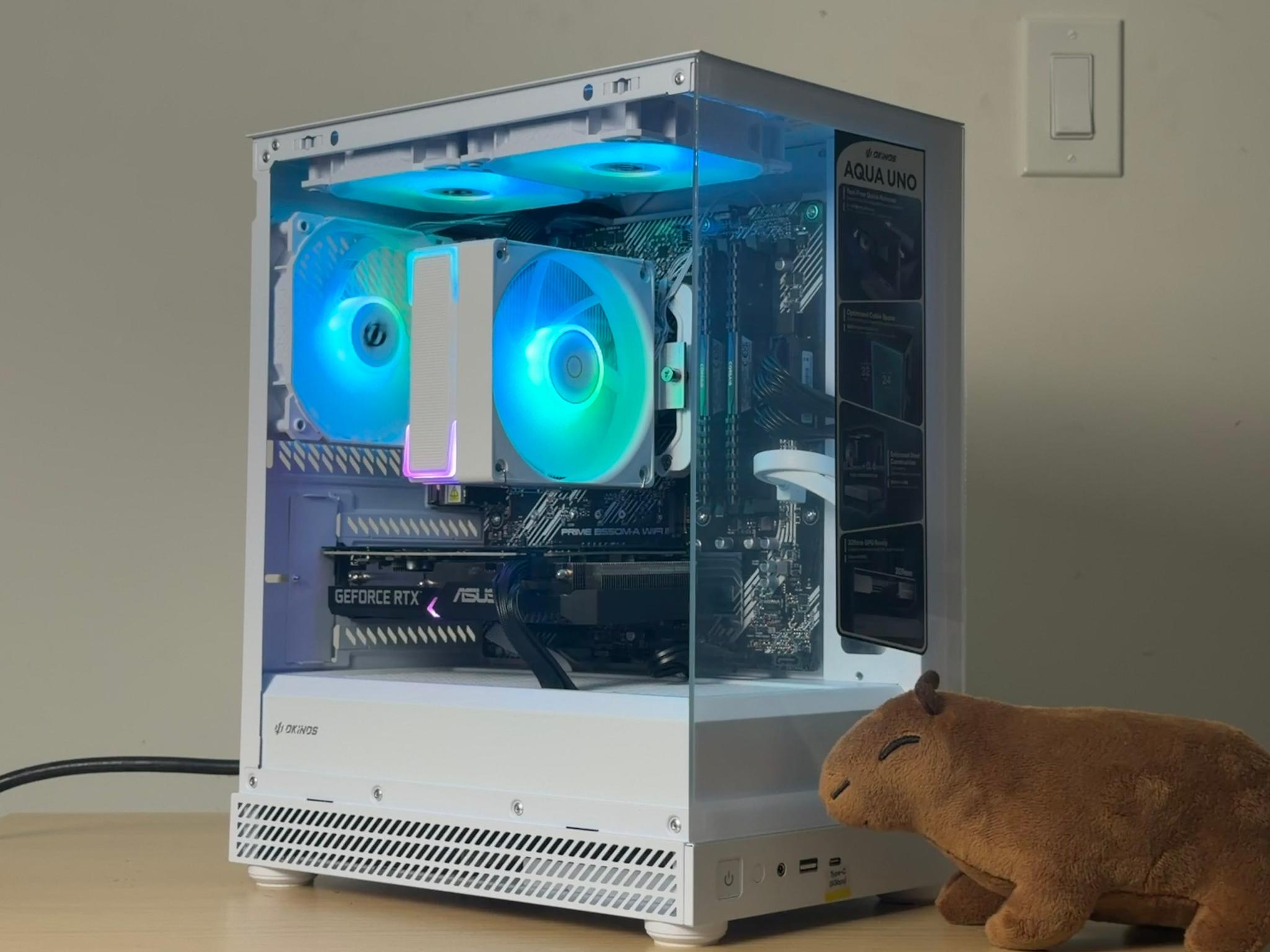 ❄️🧊💎 White Gaming PC -  Ryzen 5 3600 / RTX 3060 Ti / 1TB SSD / 16gb Ram / RGB / Wifi + ...
