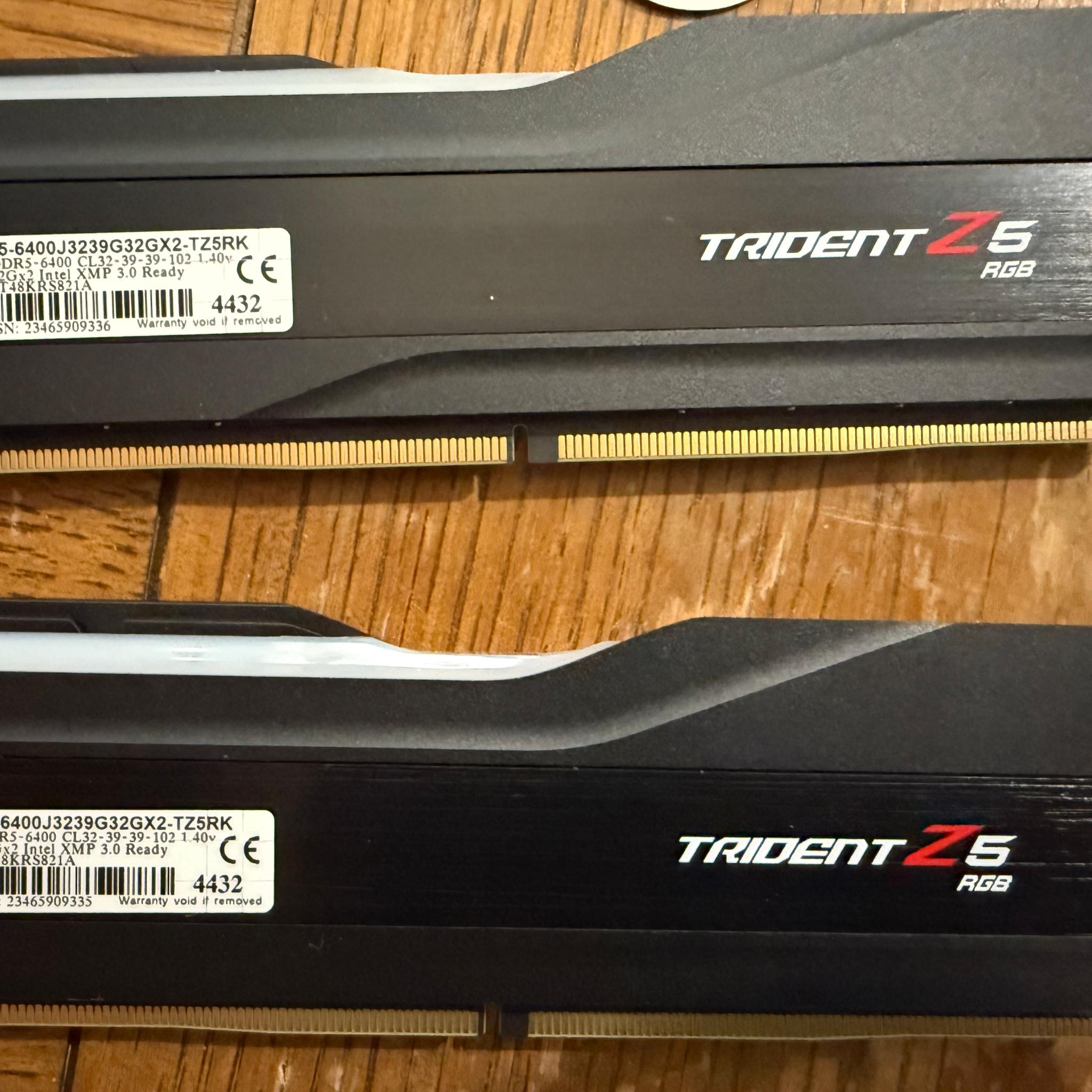 G.SKILL Trident Z5 RGB Series (Intel XMP 3.0) DDR5 RAM 64GB (2x32GB) 6400MT/s