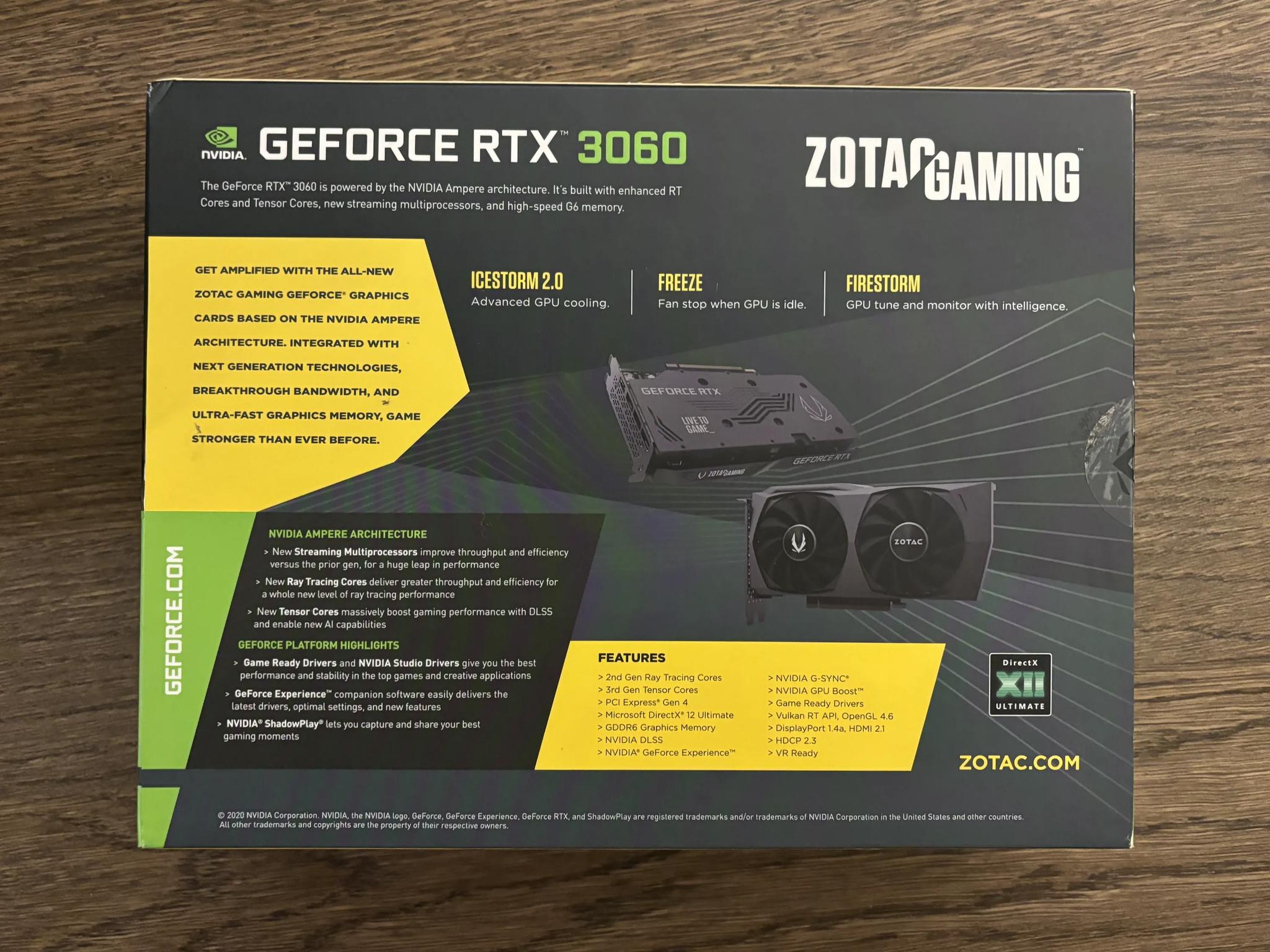 Zotac Gaming GeForce RTX 3060 Twin Edge OC-New Open Box