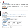 Kingston FURY Beast DDR5 32GB (2x16GB) 6000MT/s CL30-NEW OPEN BOX