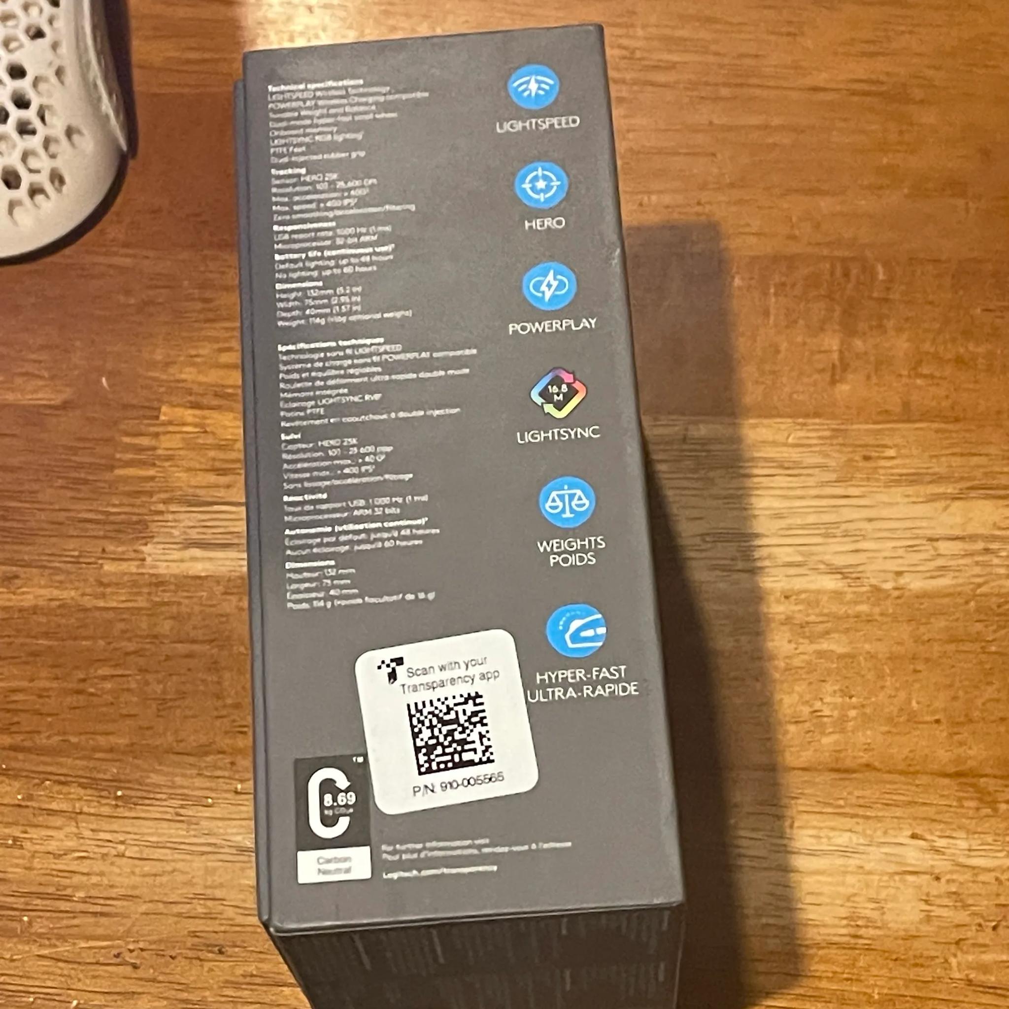 Logitech g502 lightspeed wireless optical mouse