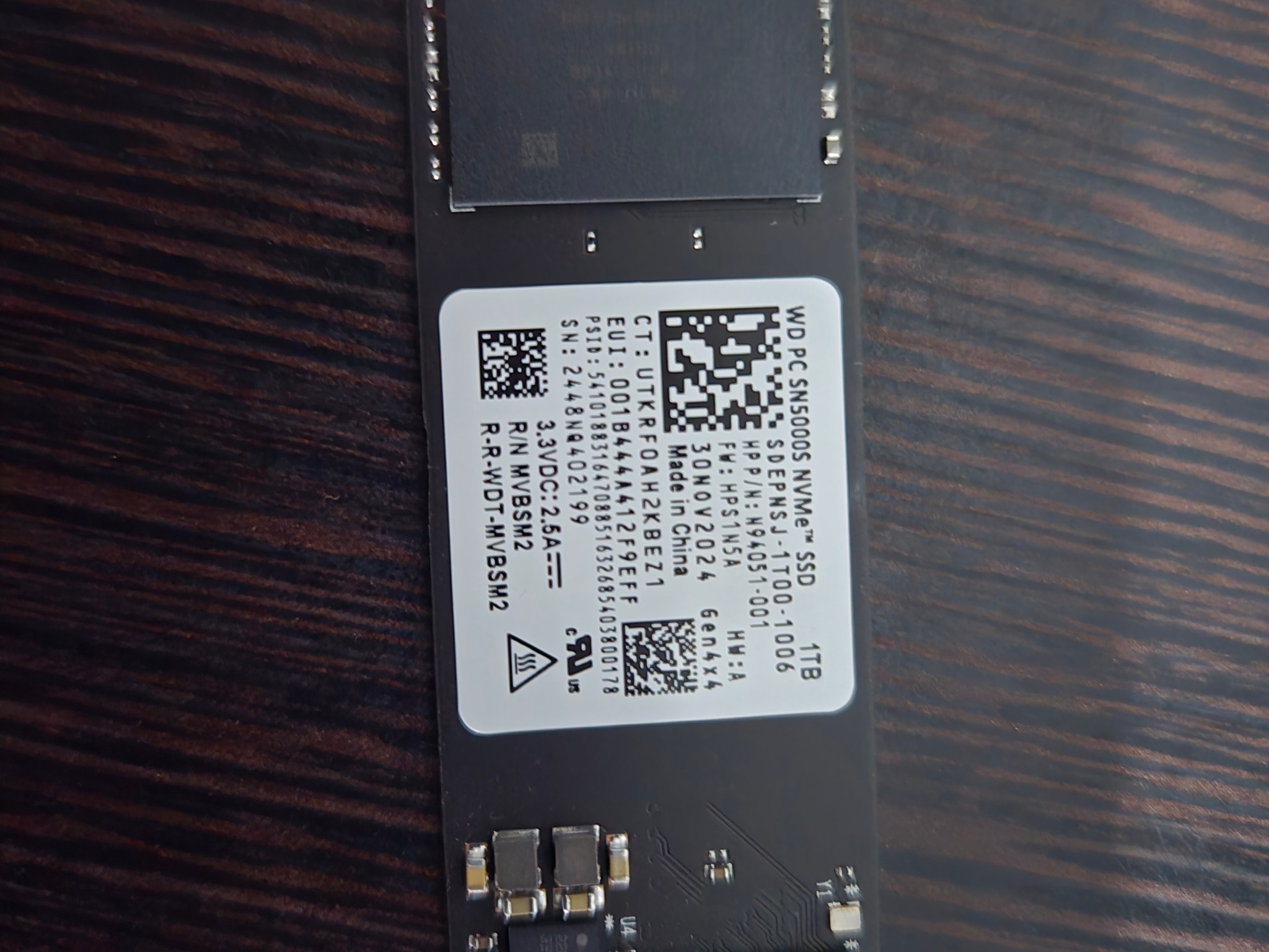 1tb WD ssd