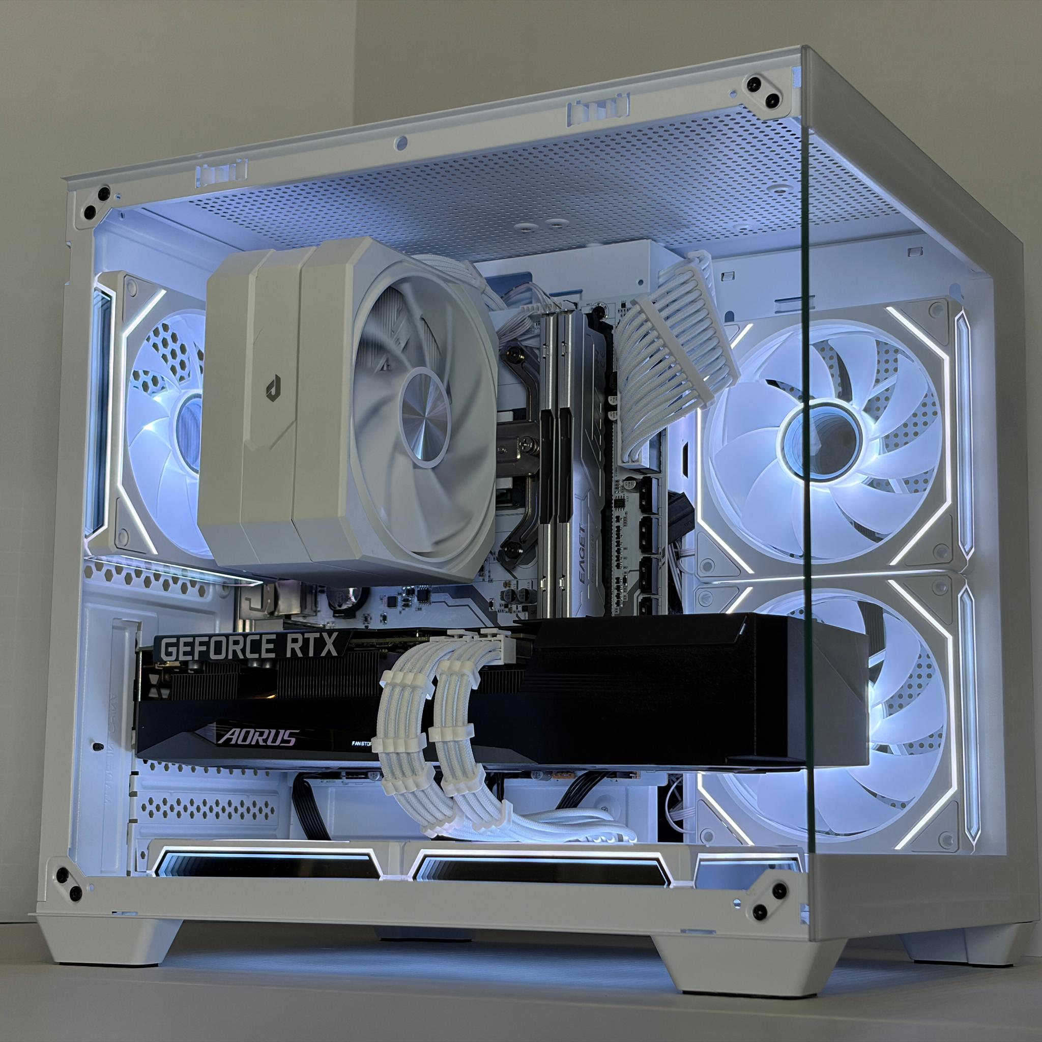 🔥 RTX 3060 Ti Gaming PC | Ryzen 5 5600 | 16GB RAM | 1TB NVMe | White RGB