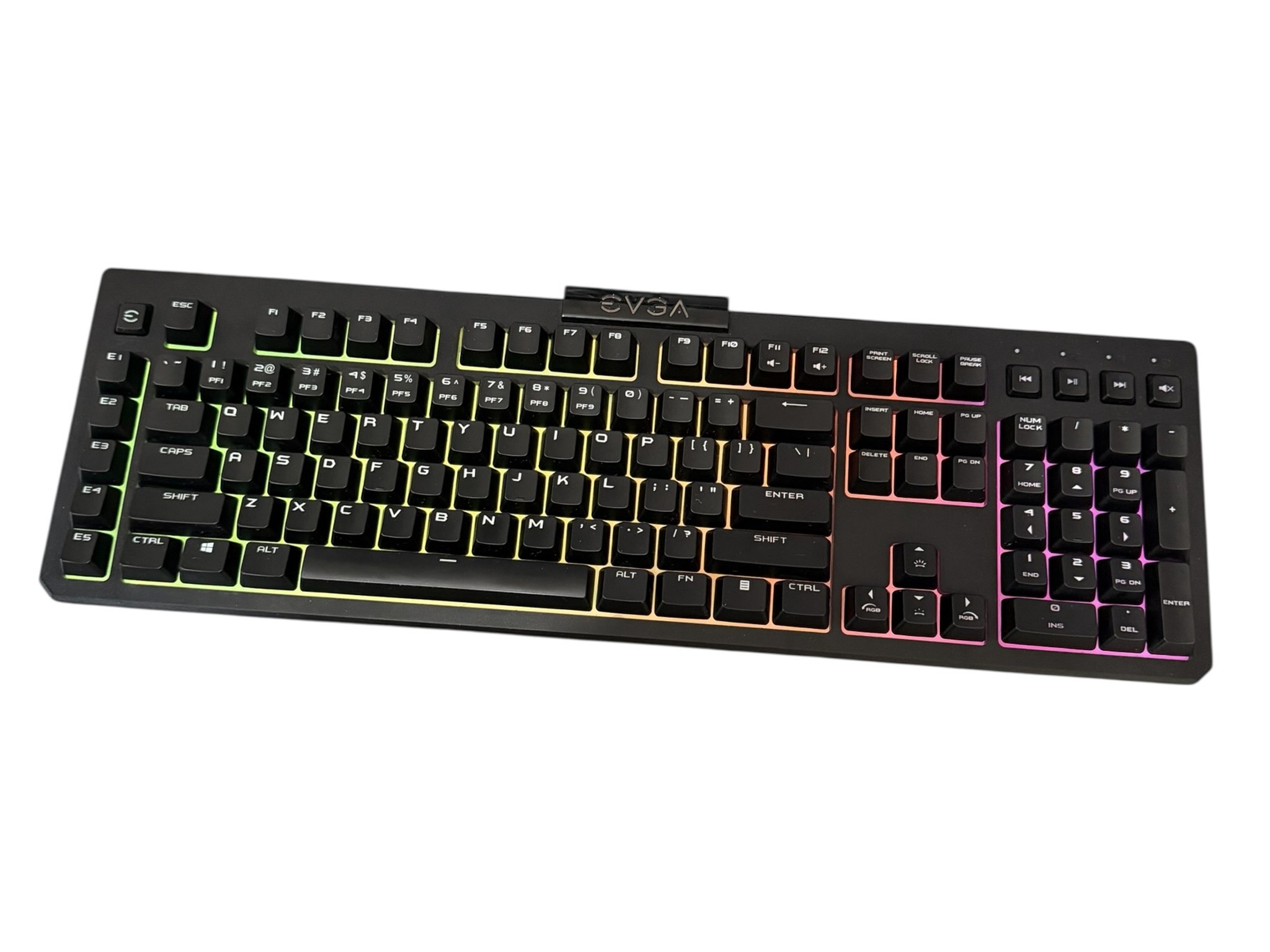 EVGA Z12 Gaming RGB Wired Mechanical Keyboard with Leather Wrist Pad