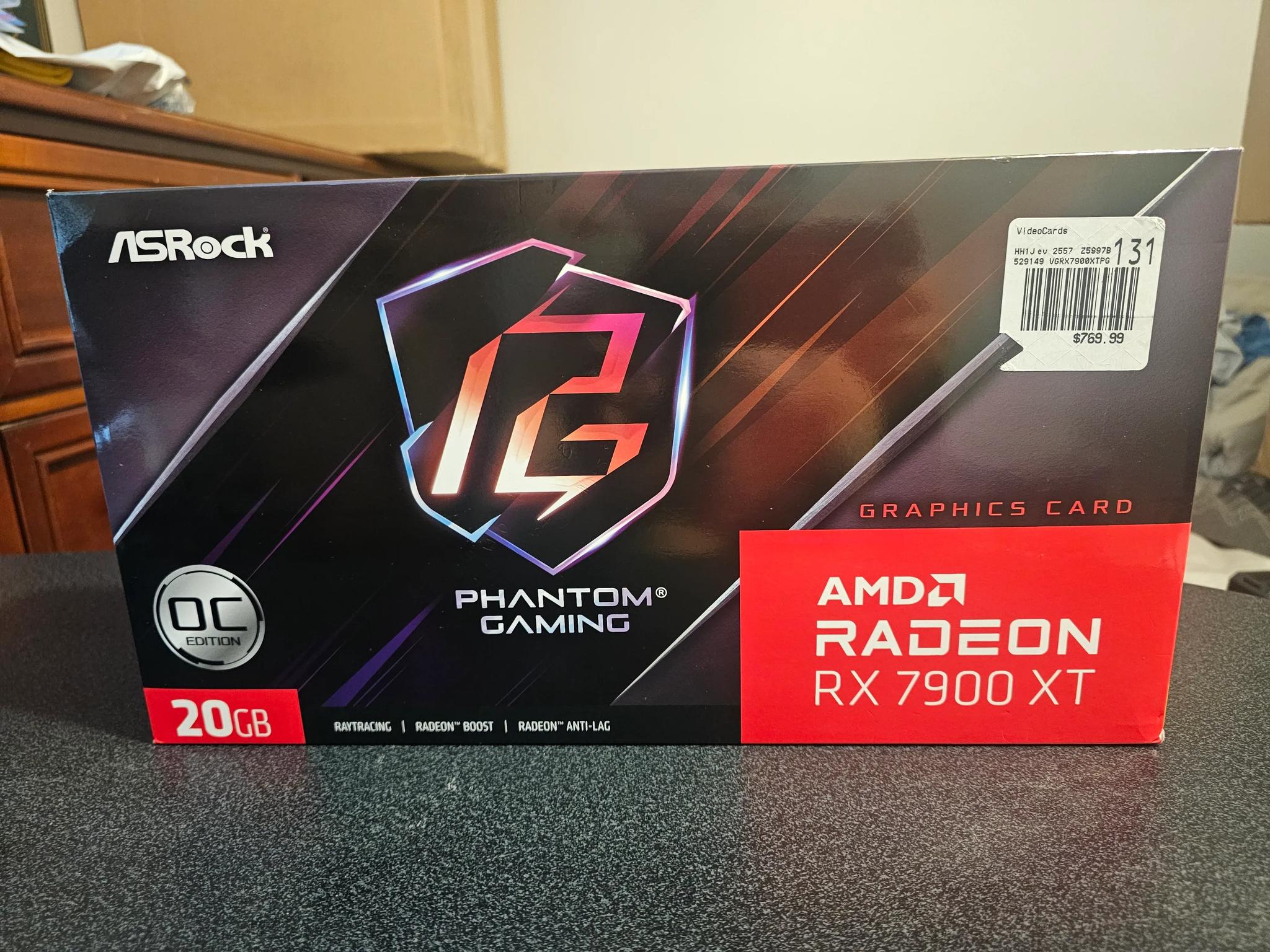 Phantom RX 7900 XT 20GB Open box