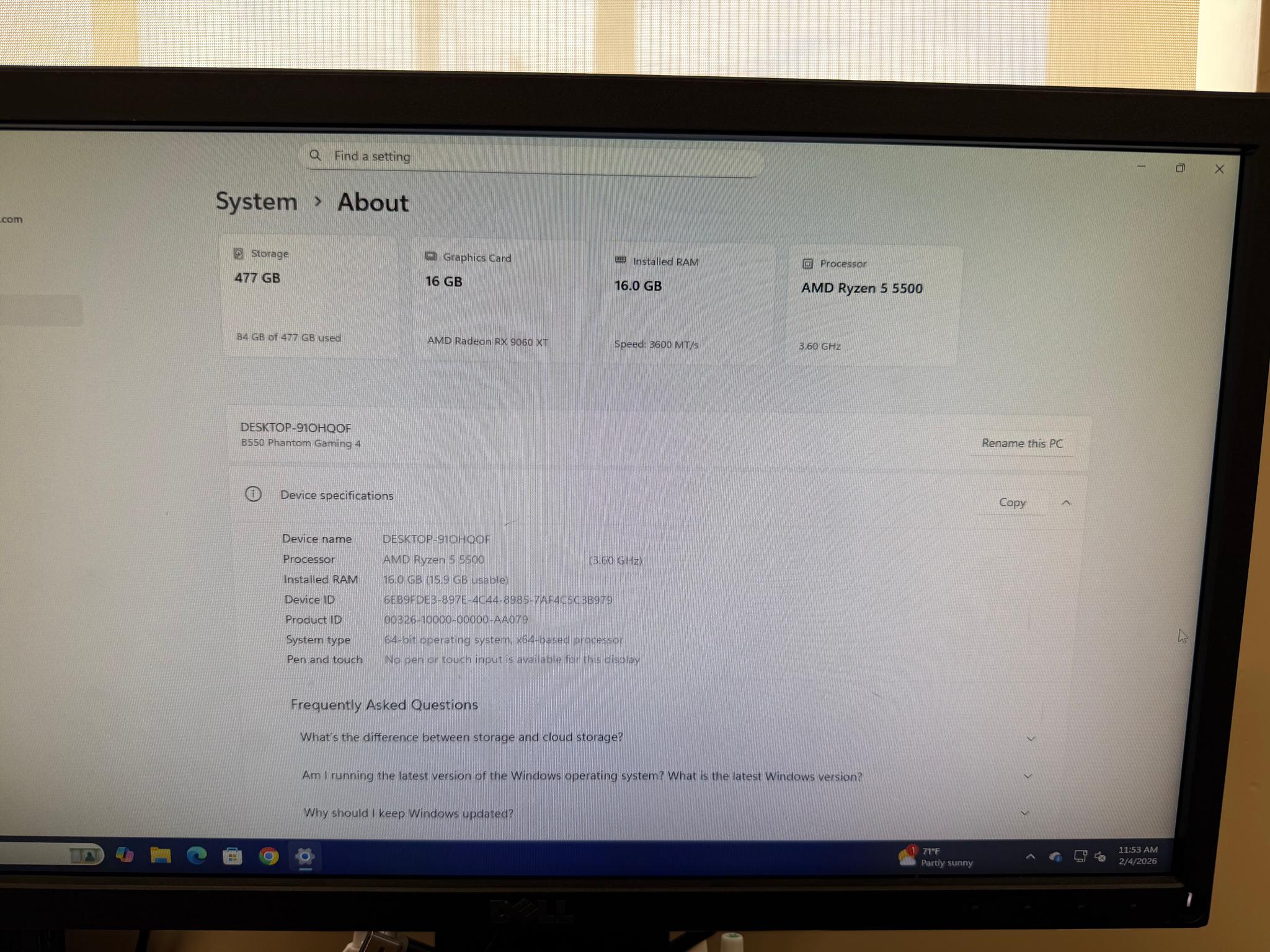 PC- 1440p Ready | 9060 XT 16 GB | Built Recently