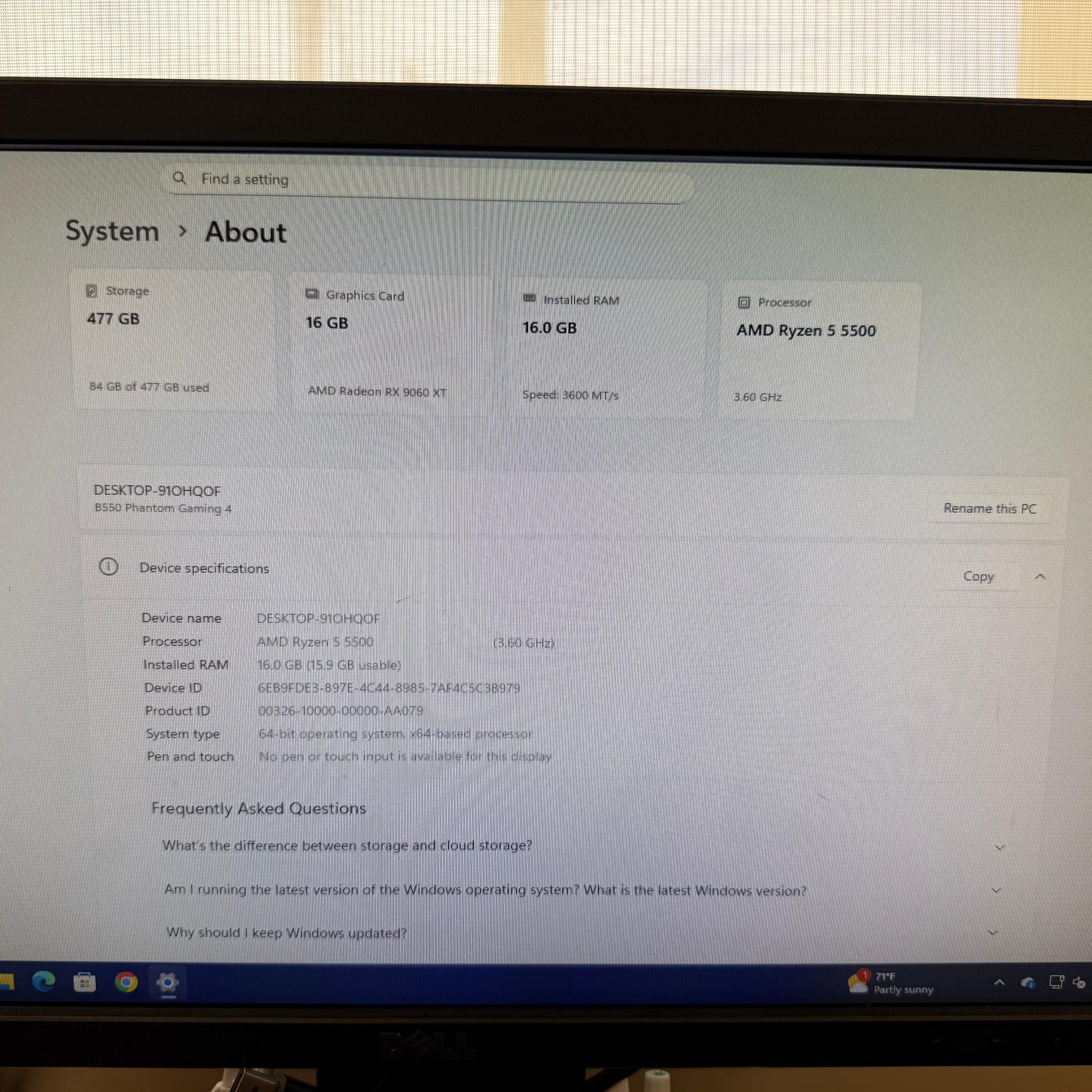 PC- 1440p Ready | 9060 XT 16 GB | Built Recently