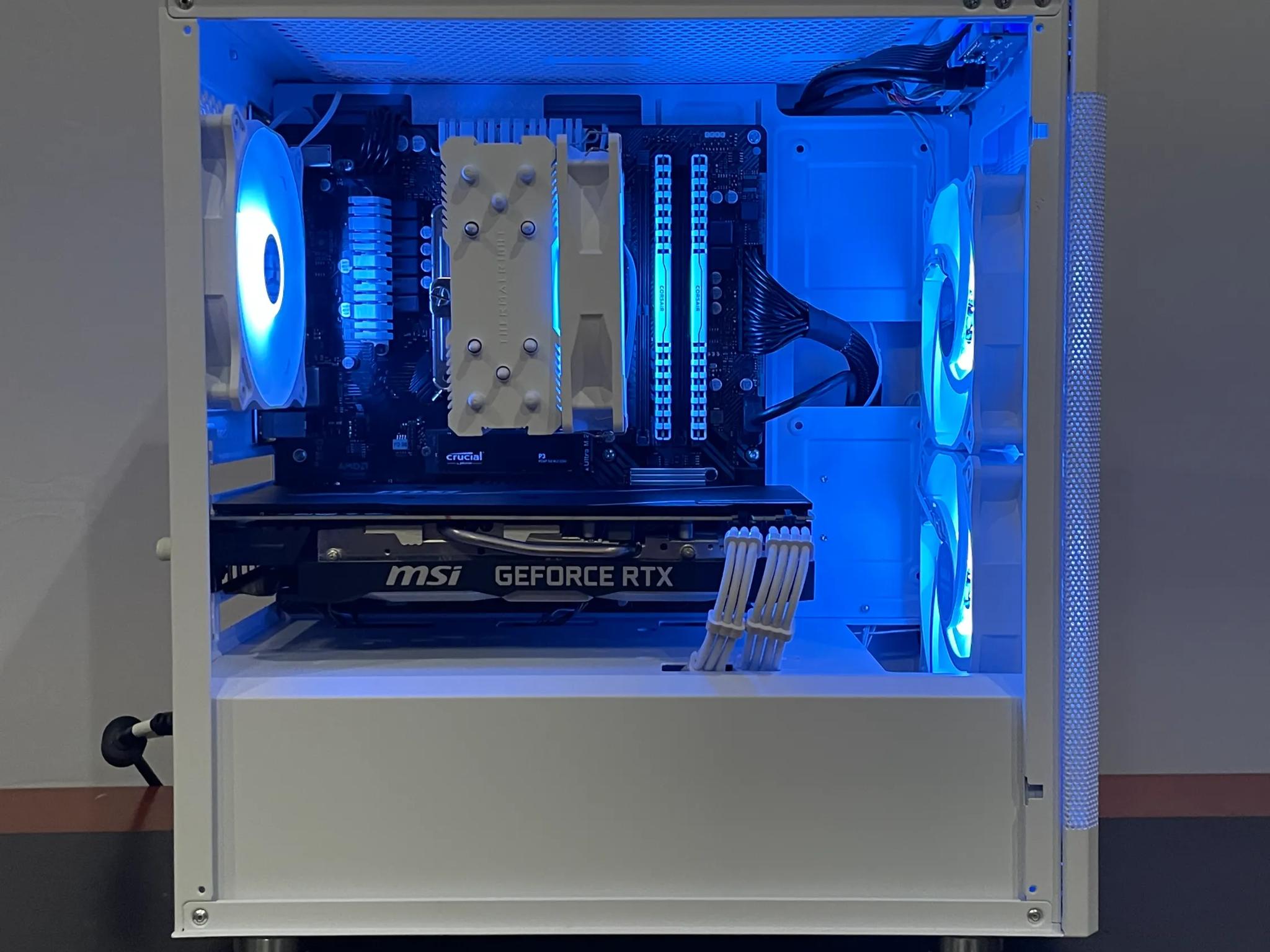 ⚪ White 1080p PC | RTX 2060 12GB | Ryzen 5 3600 | WiFi and Bluetooth | ARGB Control ⚪