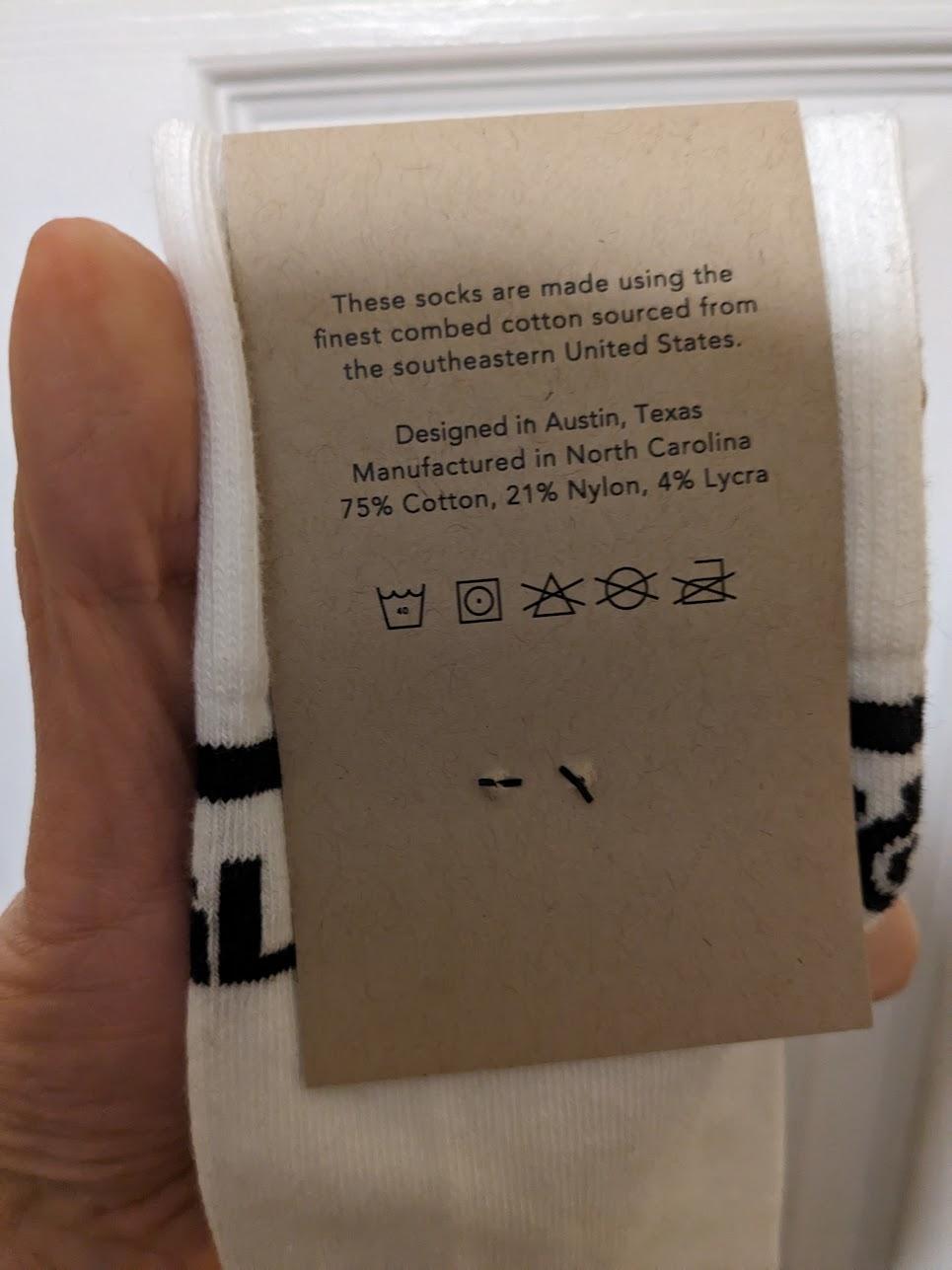 New Open Box SteelSeries Socks, White
