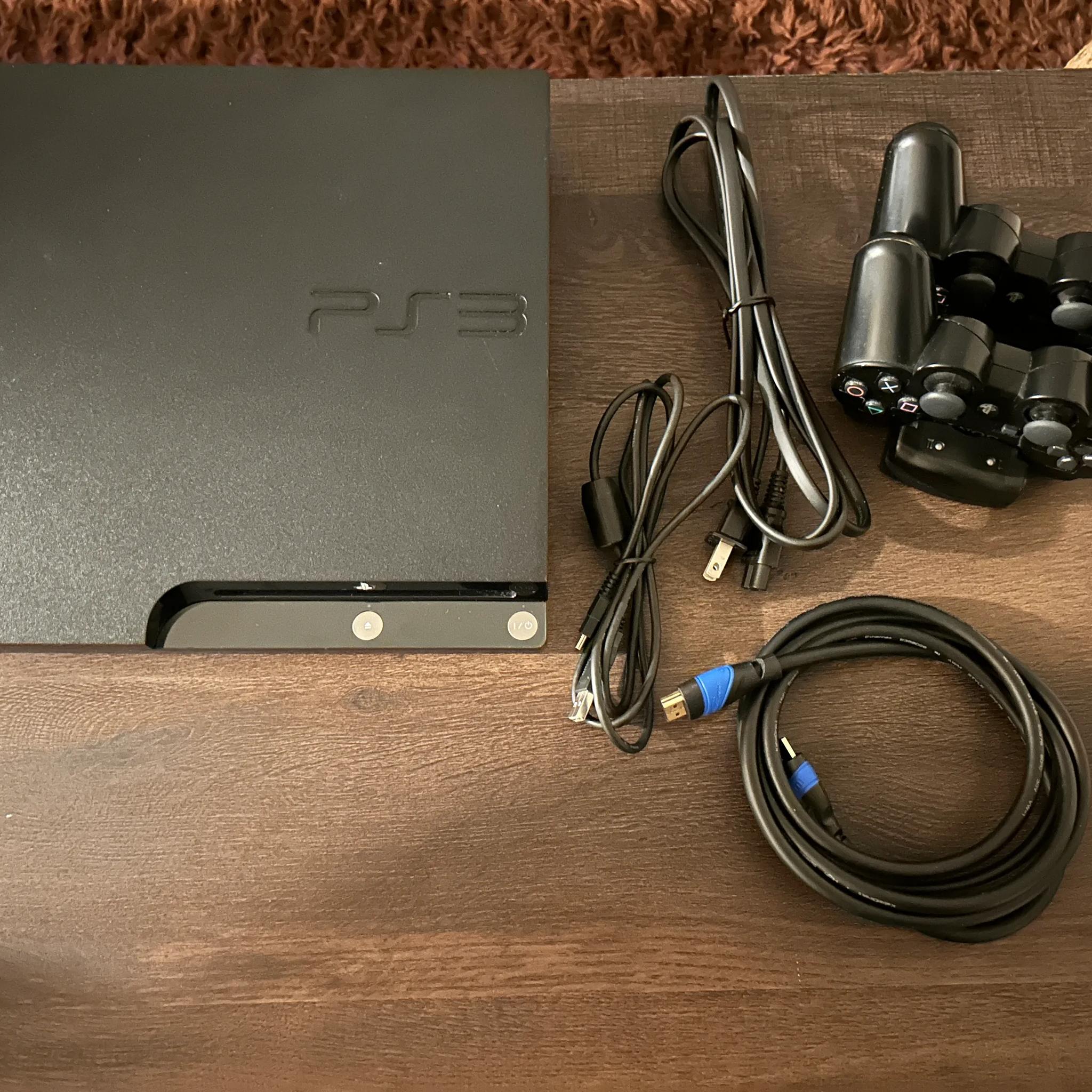 PS3 Slim 1TB SSD upgraded,  CFW 4.86, 2 Controllers, Charging Station