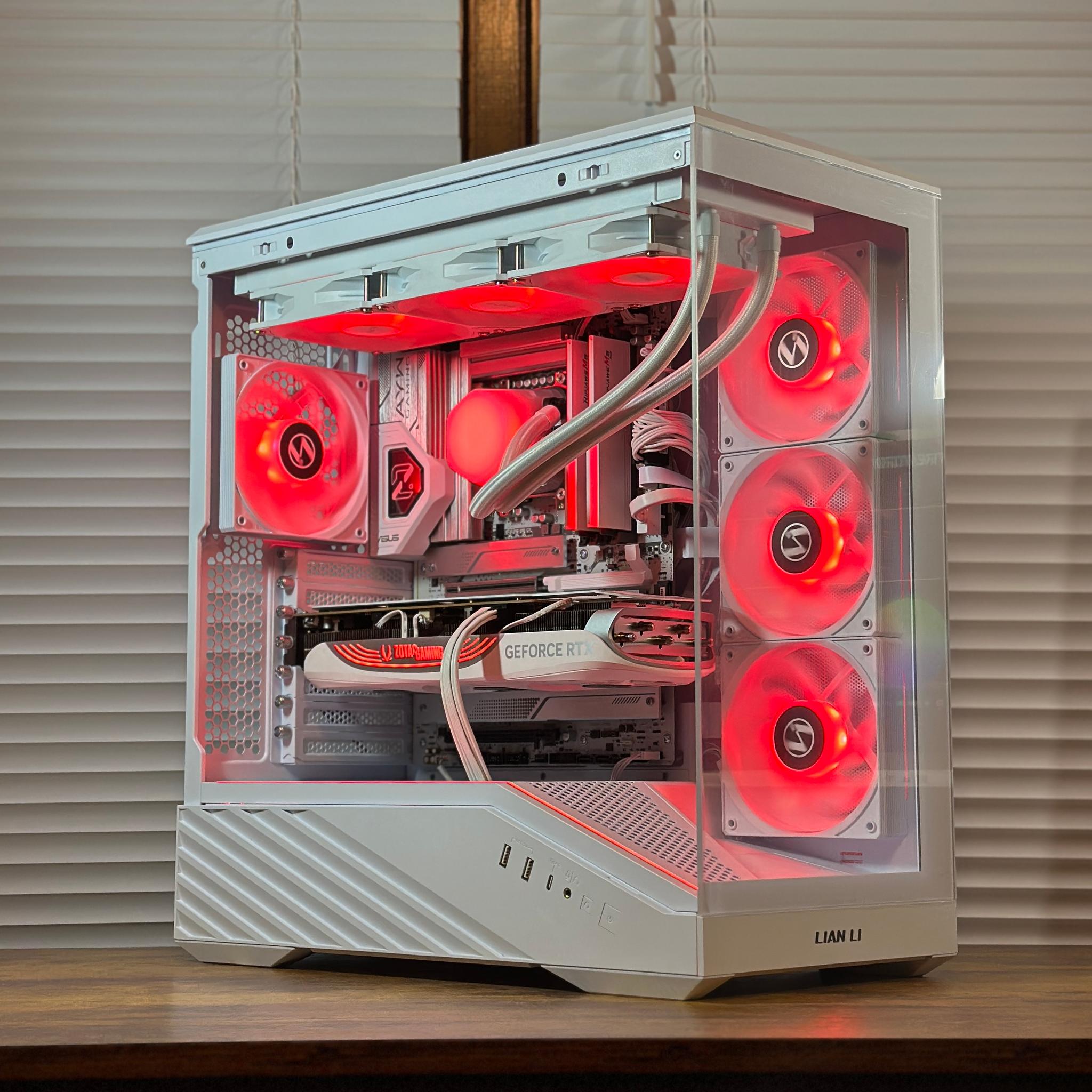 RTX 4080S 16GB | Intel Core Ultra 265KF | 48GB DDR5 | 2TB NVME | Win11 | WIFI | 4K White Gaming PC