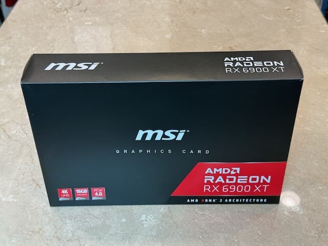 MSI AMD Radeon RX 6900 XT - 16GB GDDR6 - Like New!  In Original Box!