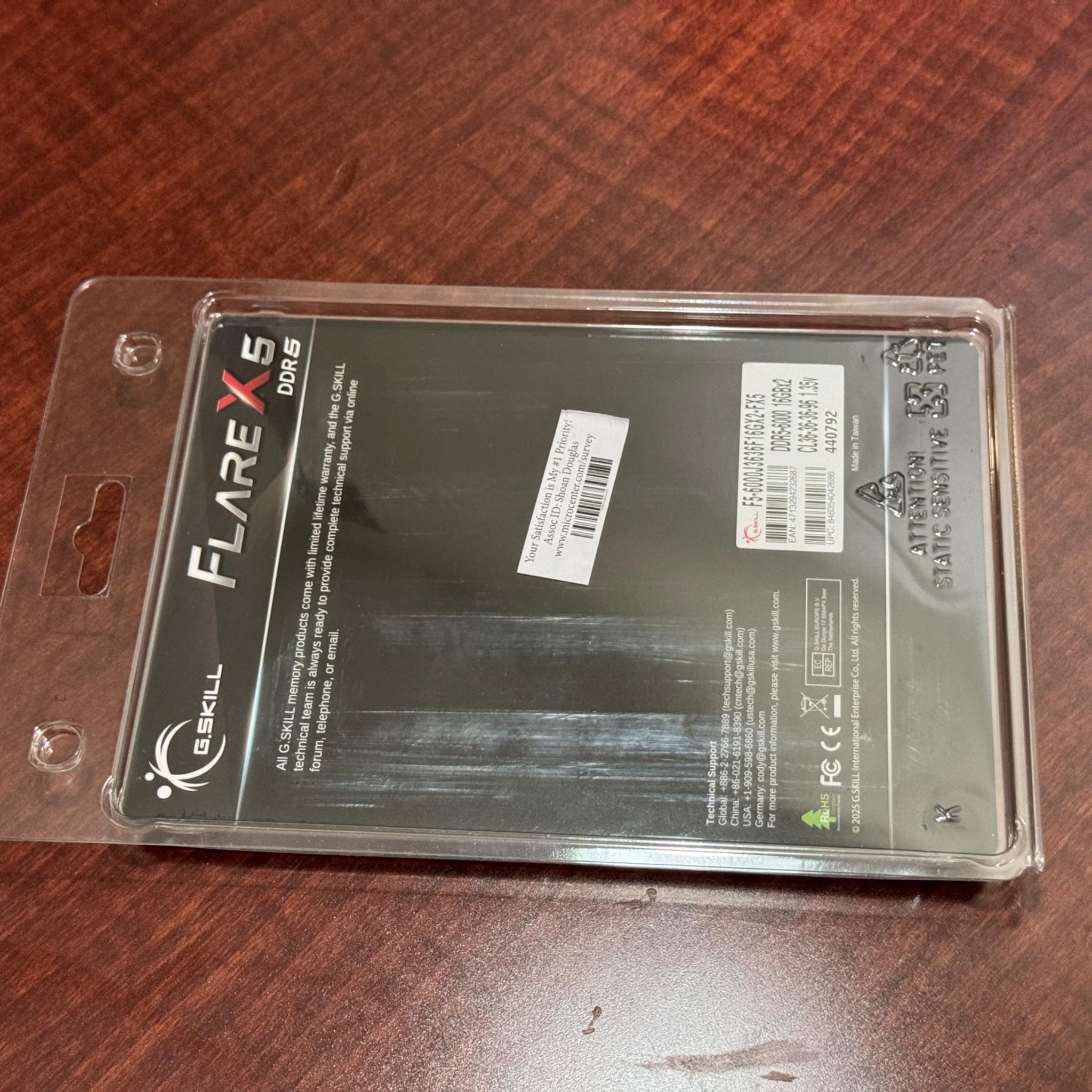 G.Skill FlareX5 DDR5 6000 16GB x2