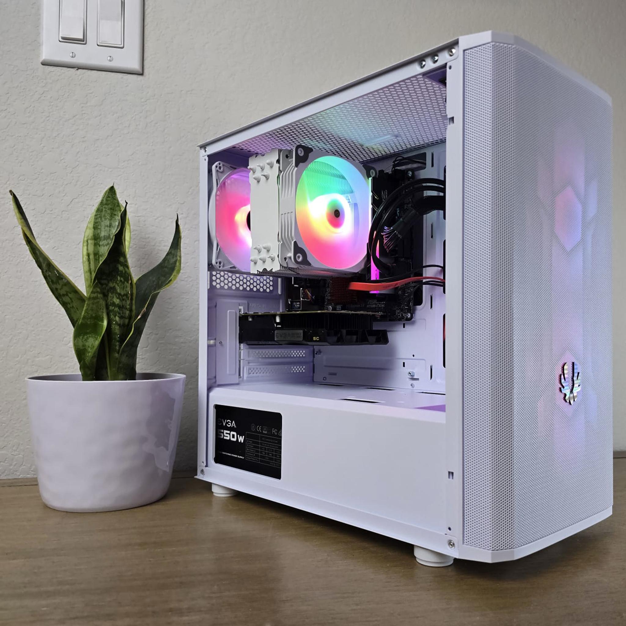 GTX 1050Ti | i5 6600k | 16GB DDR4 RAM | 1TB SSD | 1TB HDD | 4 RGB Fans | White RGB Gaming PC
